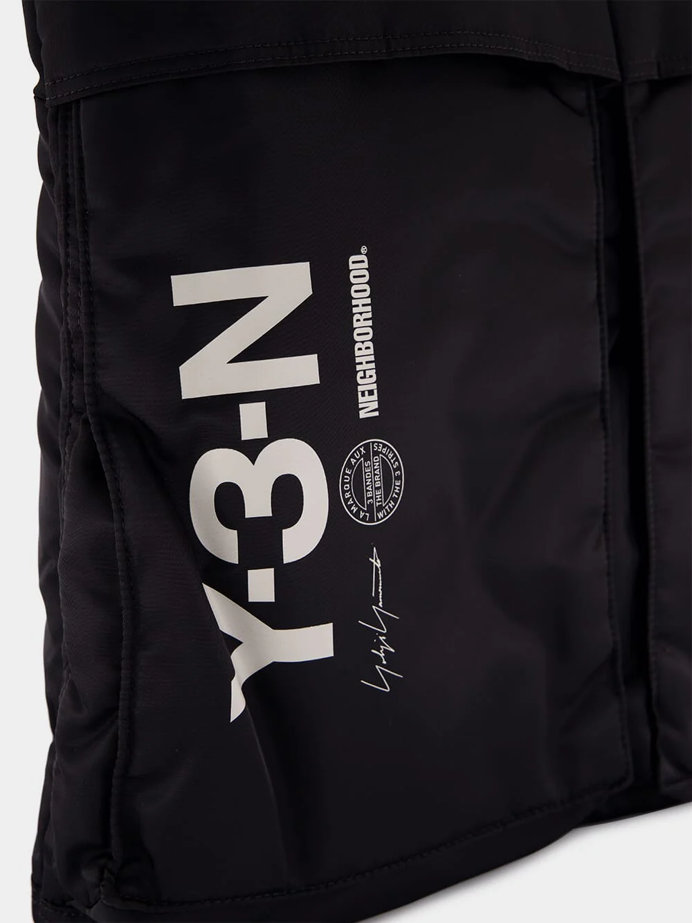 Black Padded Nylon Tote Bag - Image 6
