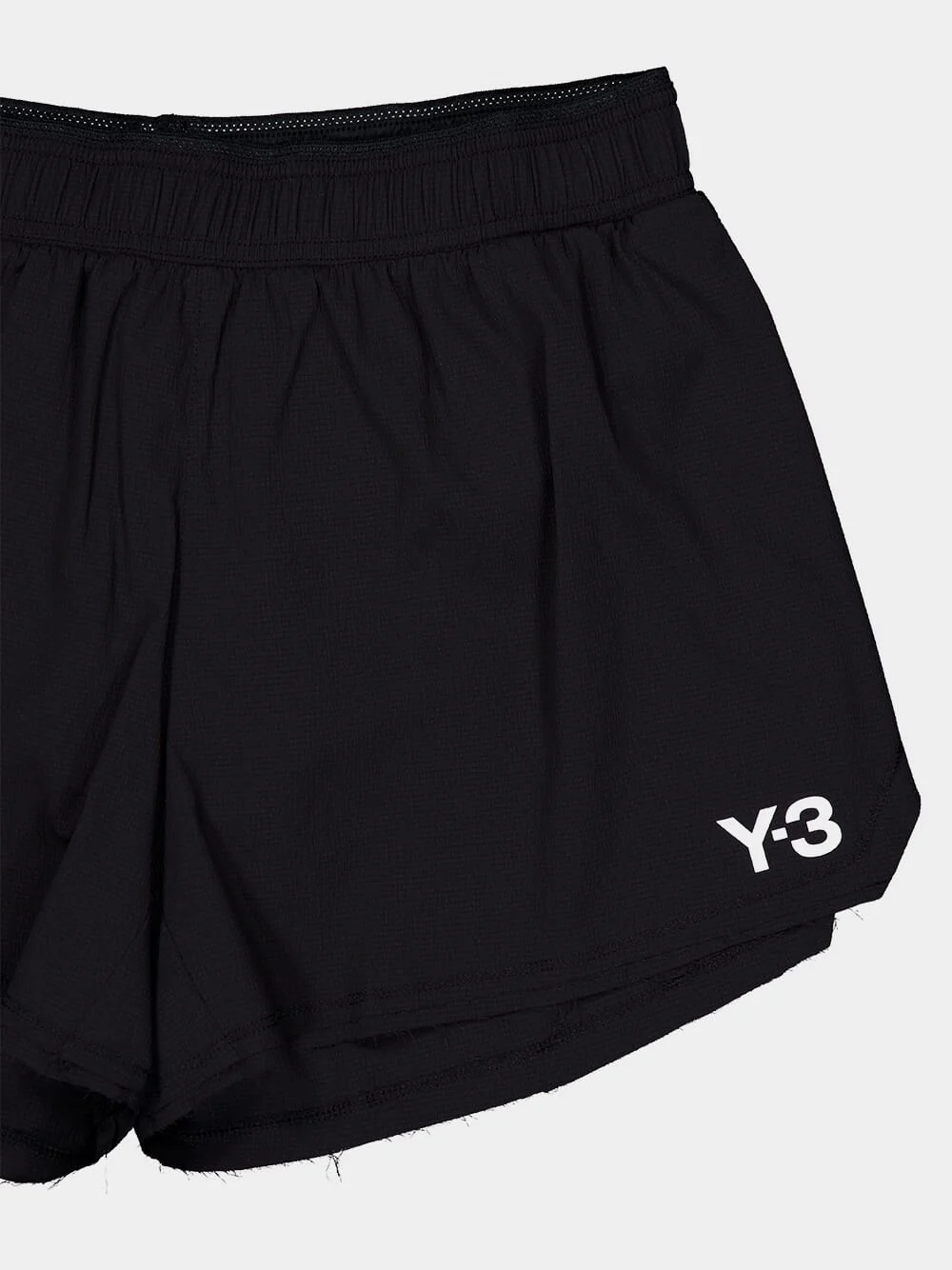 Black Pleated Running Shorts - Image 3