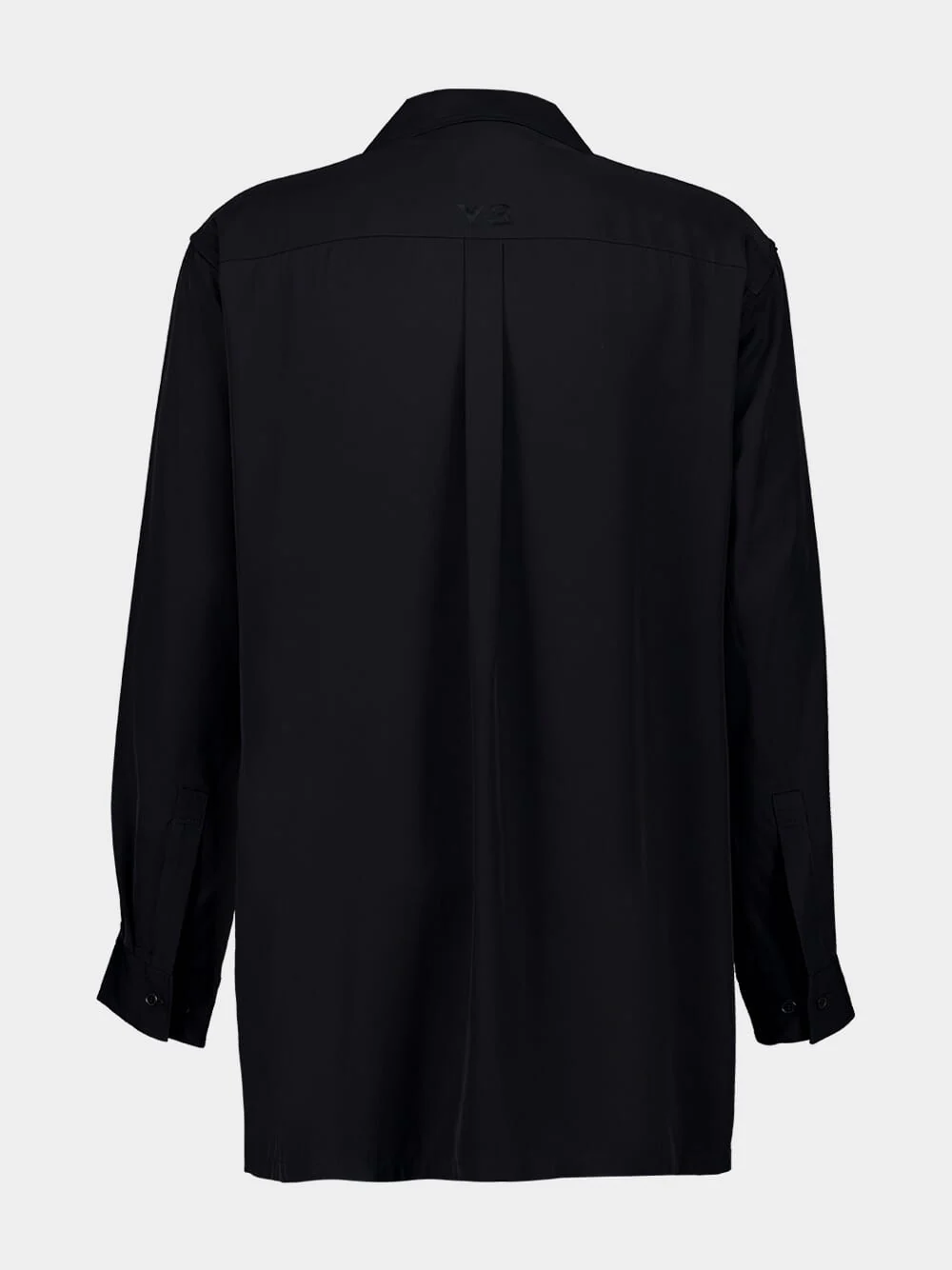 Black Rayon Twill Shirt - Image 4
