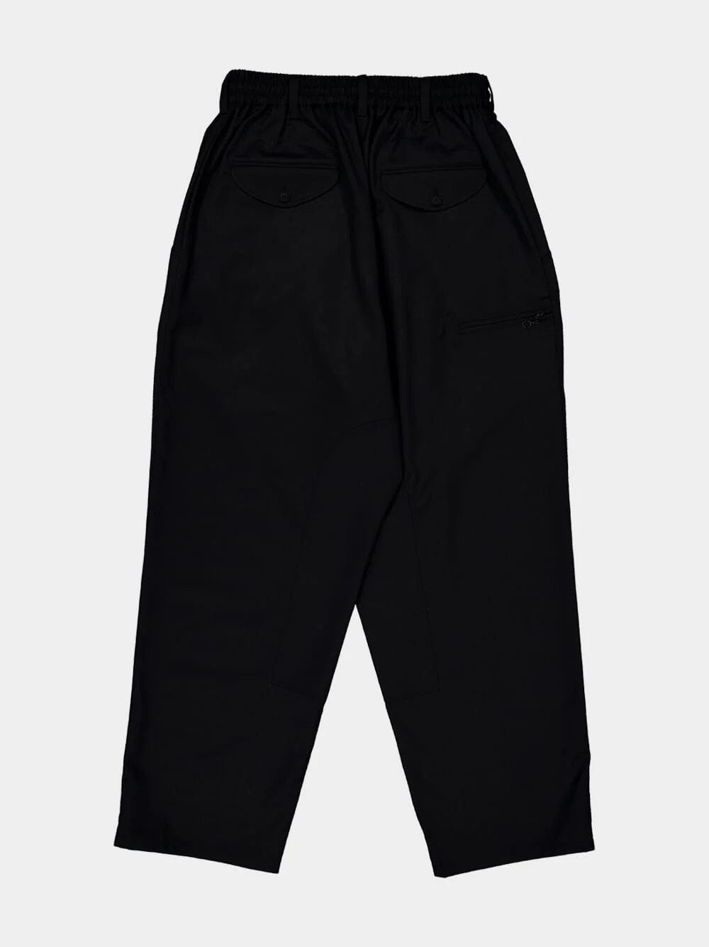 Black Recycled Wool Blend Trousers - Image 5