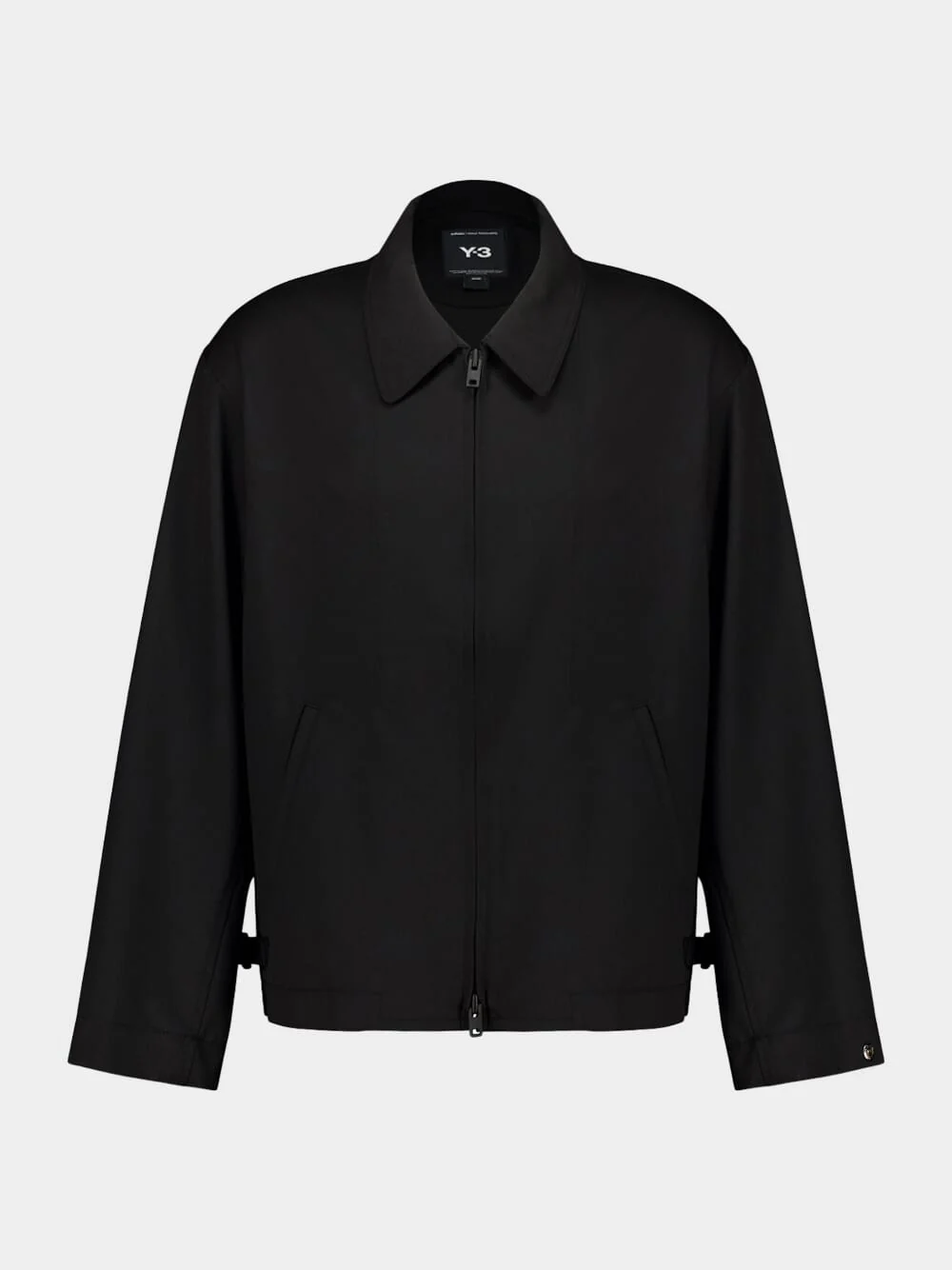 Black Refined Wool Blouson