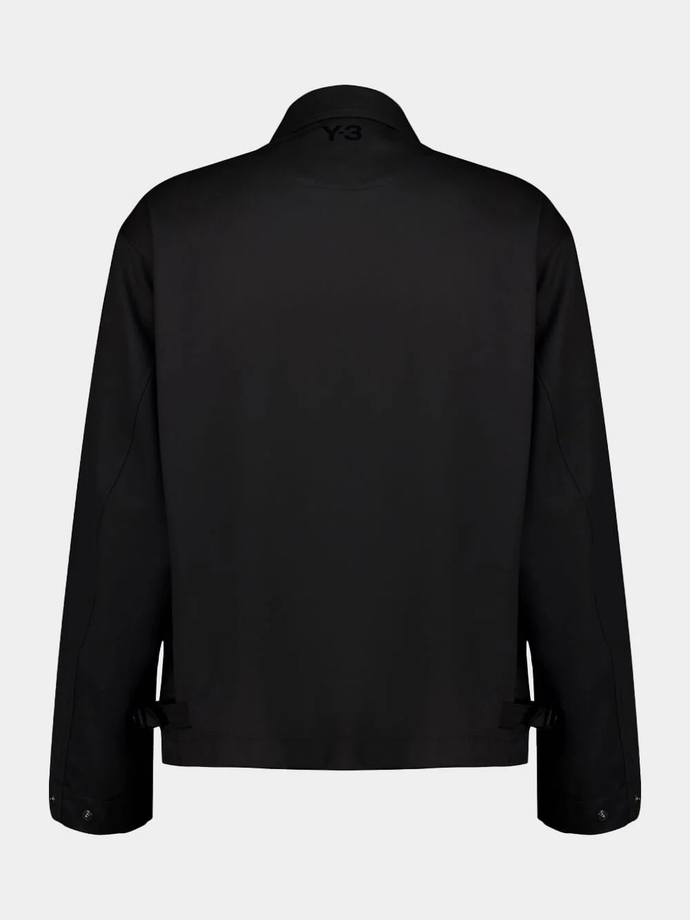 Black Refined Wool Blouson - Image 3