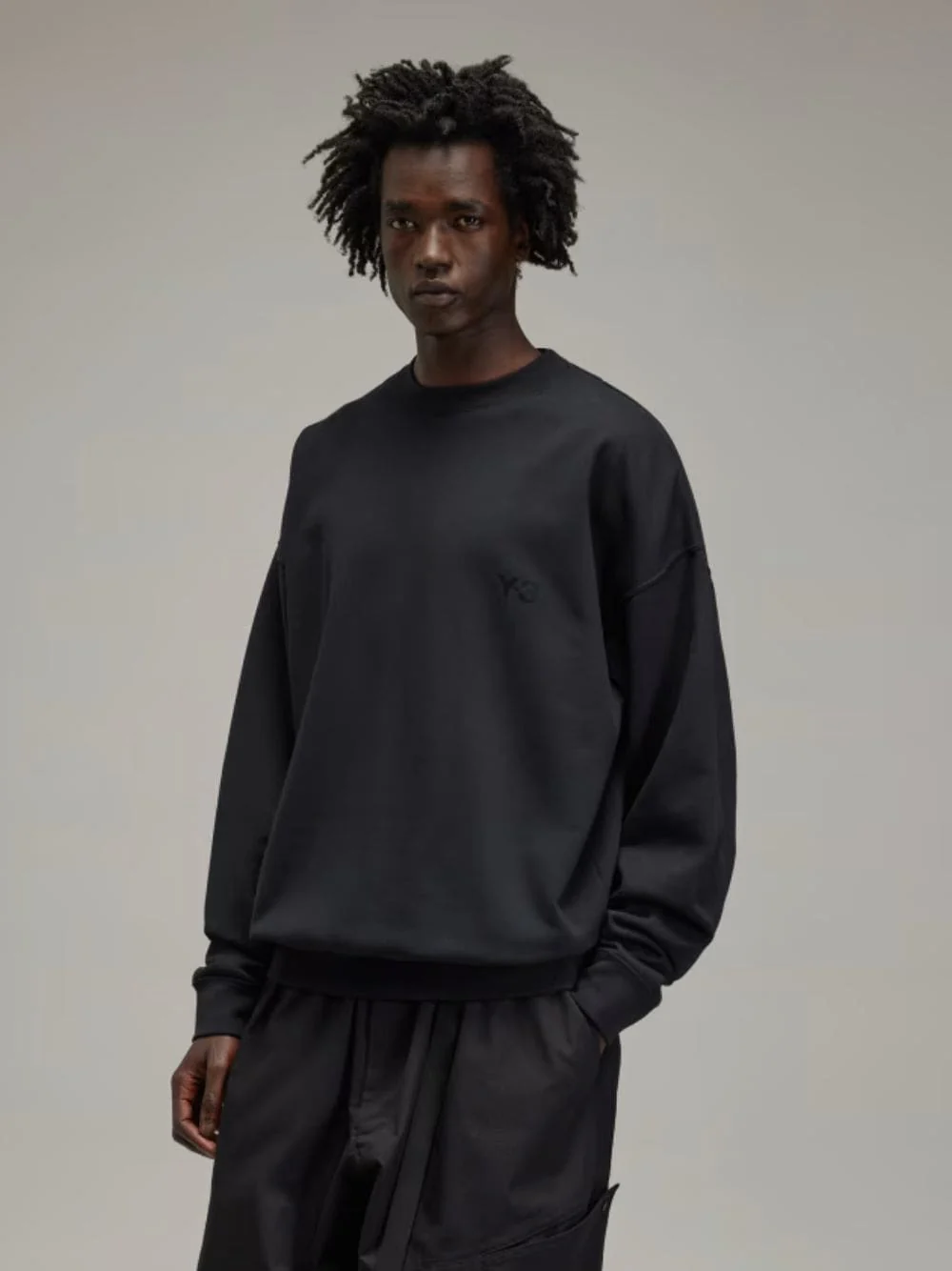 Black Relaxed Fit Sweatshirt - Image 2