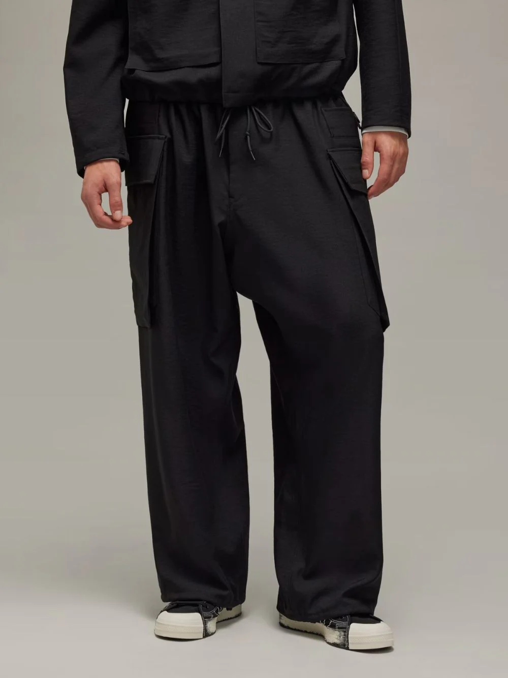Black Sport Uniform Cargo Pants - Image 2