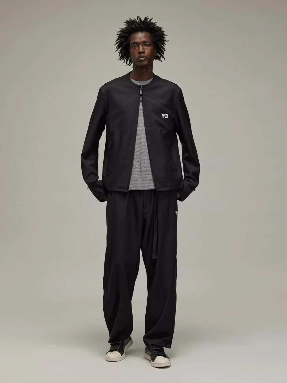 Black Sport Uniform Pants with Hidden 3-Stripes - Image 7