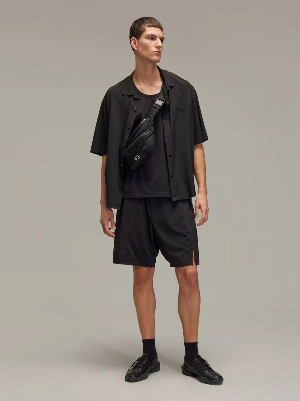 Black Ultralight Woven Shorts - Image 2