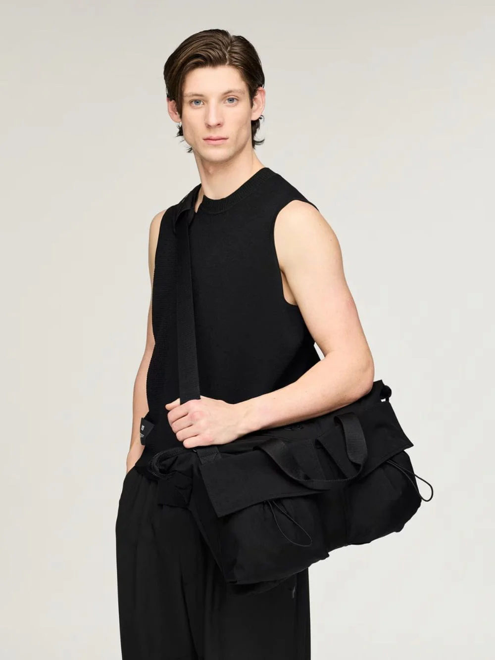 Black Utility Shoulder Bag - Image 2