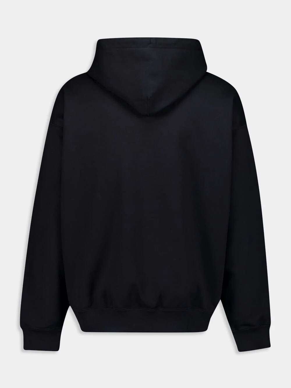 Black Brushed Terry Hoodie - Image 2