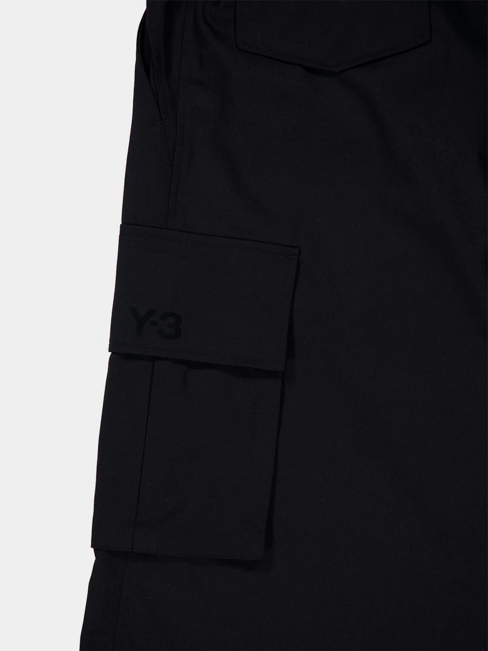 Black Refined Wool Cargo Tracksuit Trousers - Image 4