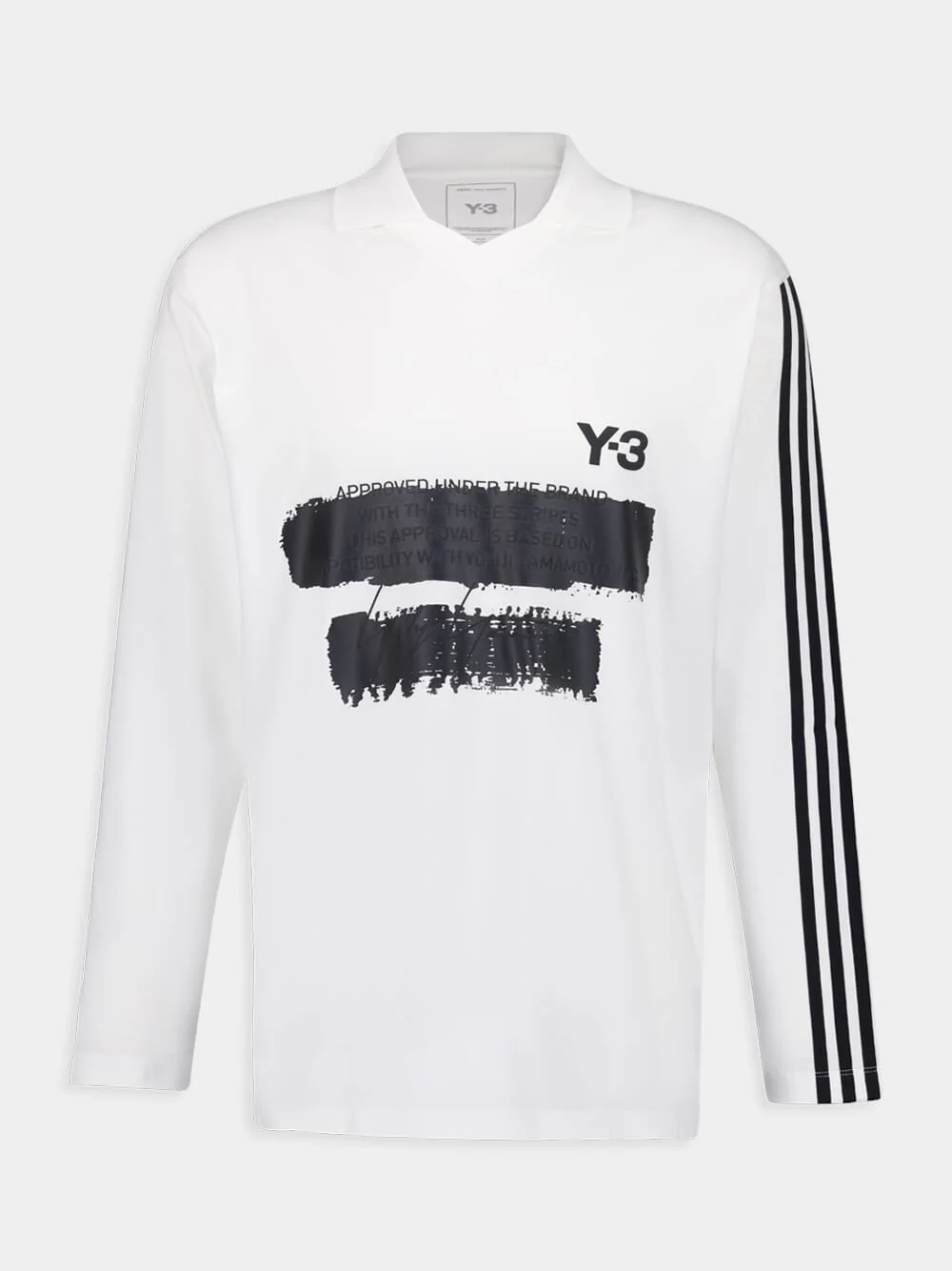 Core White Graphic Logo Long Sleeve Top