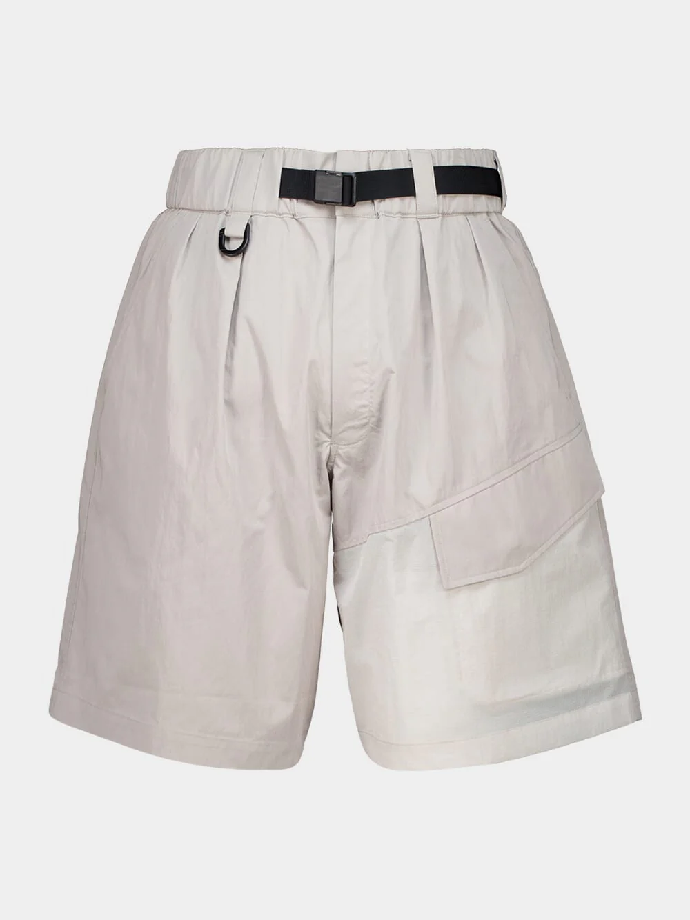 Light Brown Belted Utility Shorts