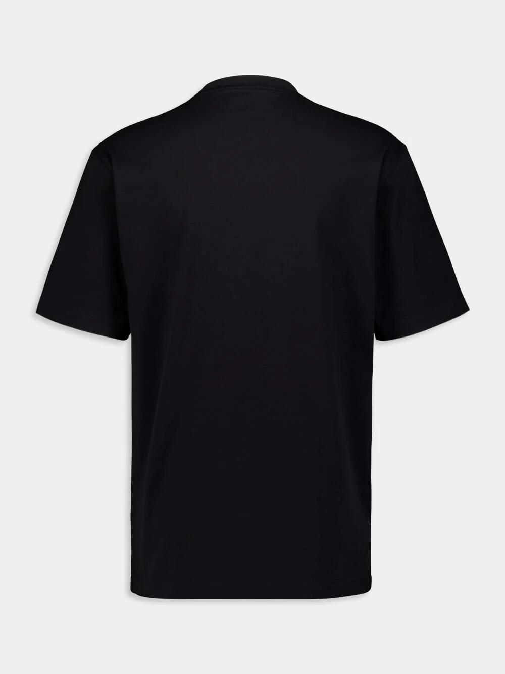Black Regular Fit Cotton T-Shirt - Image 2