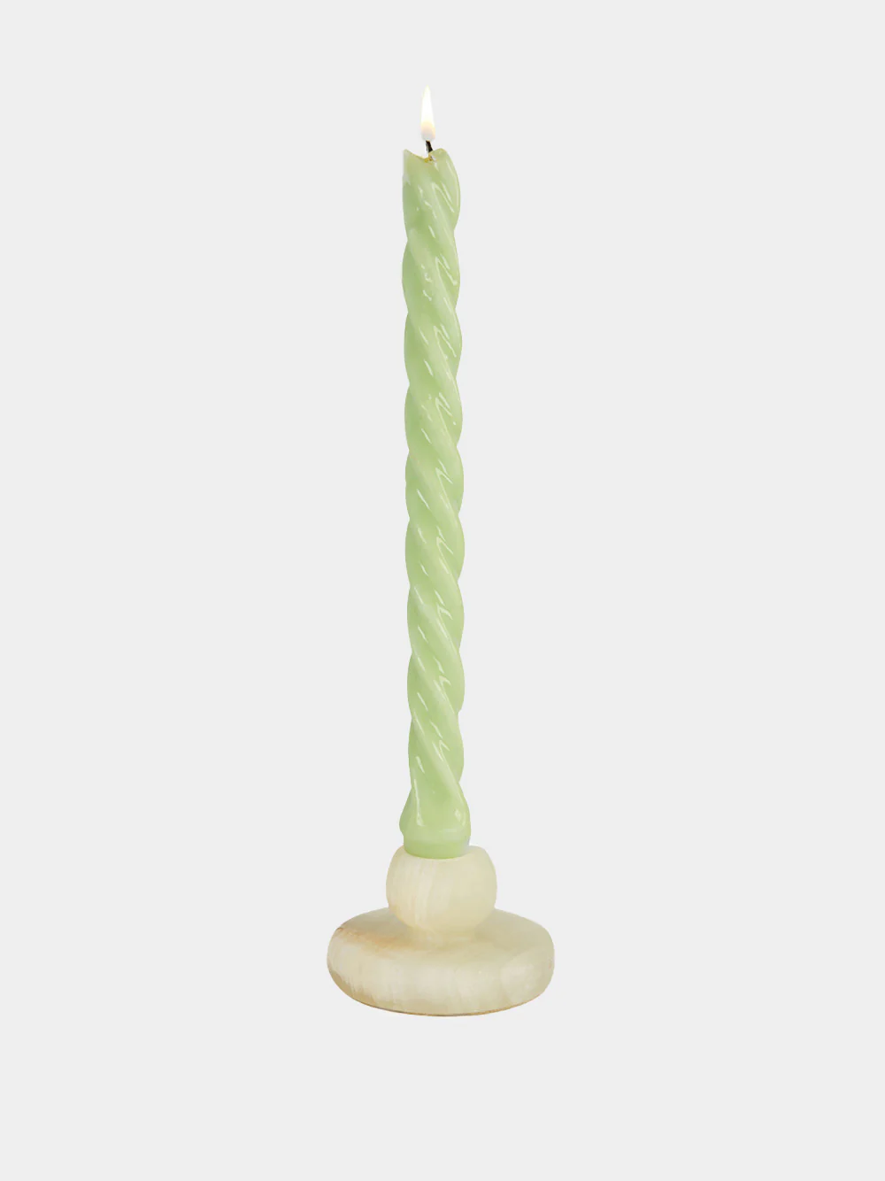 Small Onyx Candle Holder in Serene Green