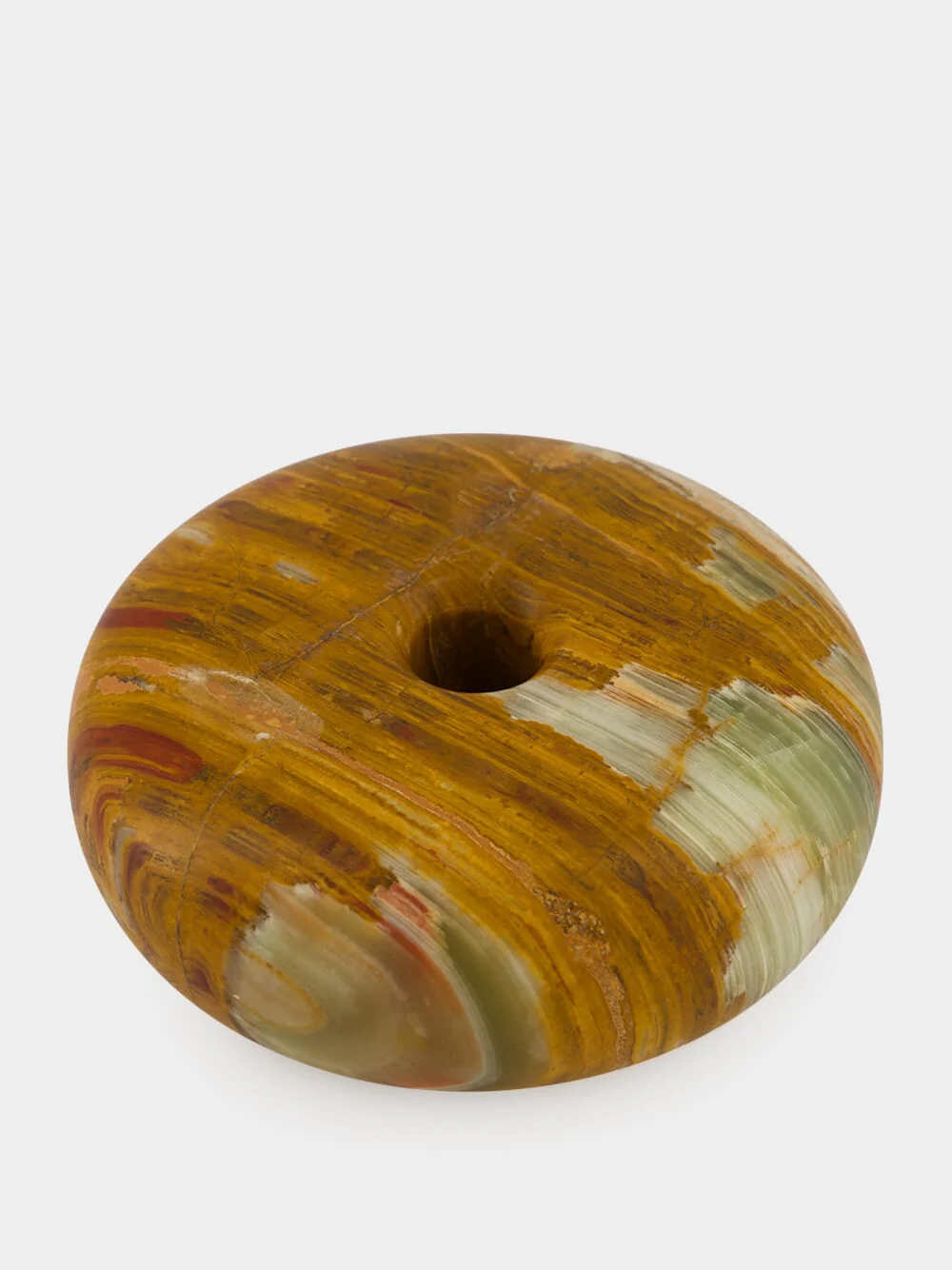 Sora Cairn Onyx Medium Candle Holder in Forest Veil - Image 3