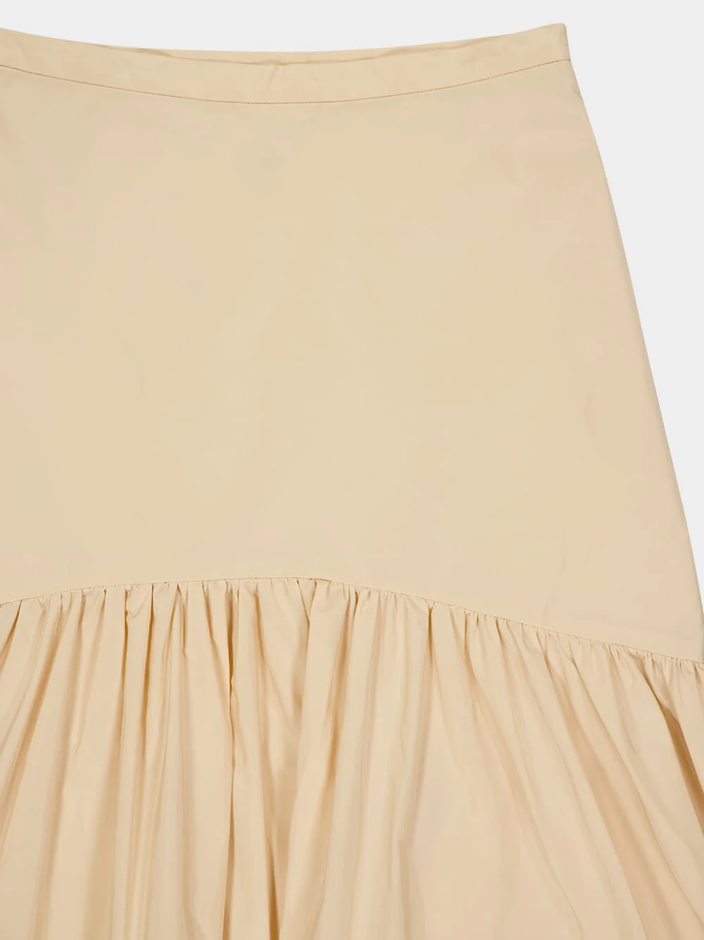 Bone Tiered Flared Midi Skirt - Image 5