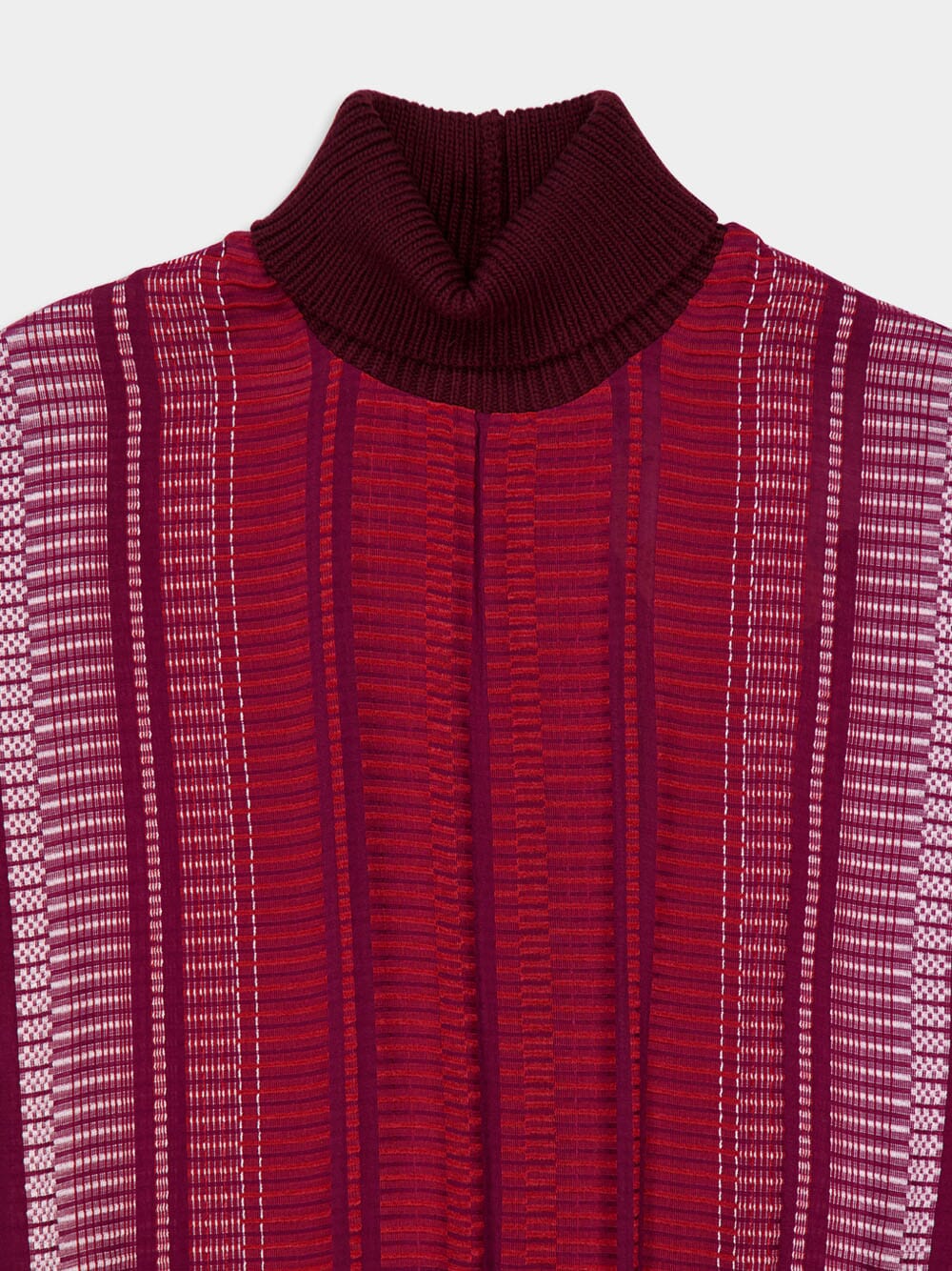 Burgundy Hera Sleeveless Turtleneck Top - Image 3