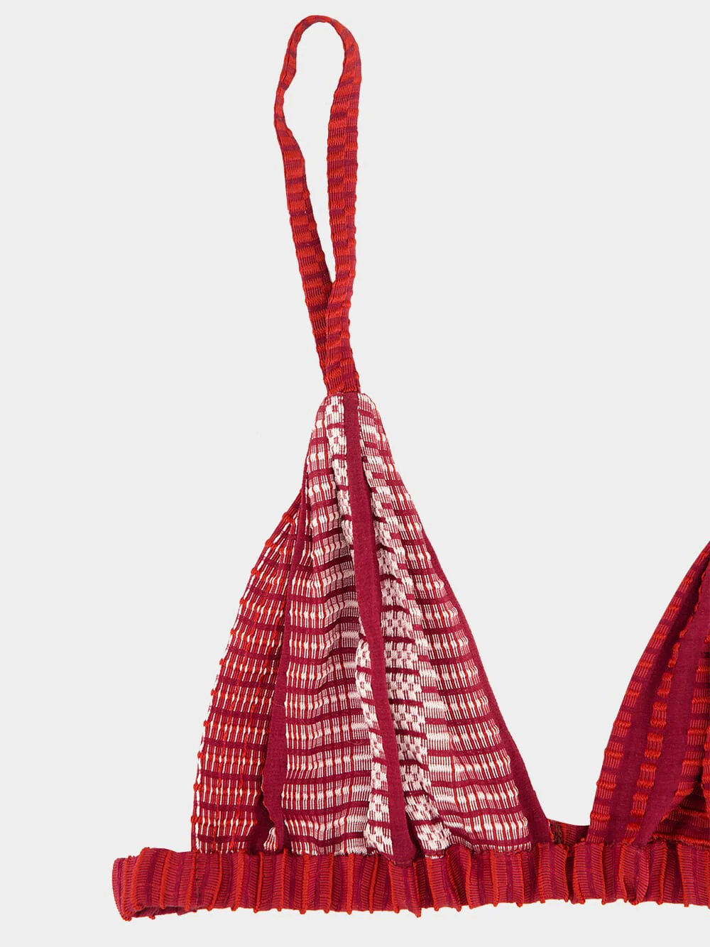Burgundy Silk Aphrodite Bra - Image 3