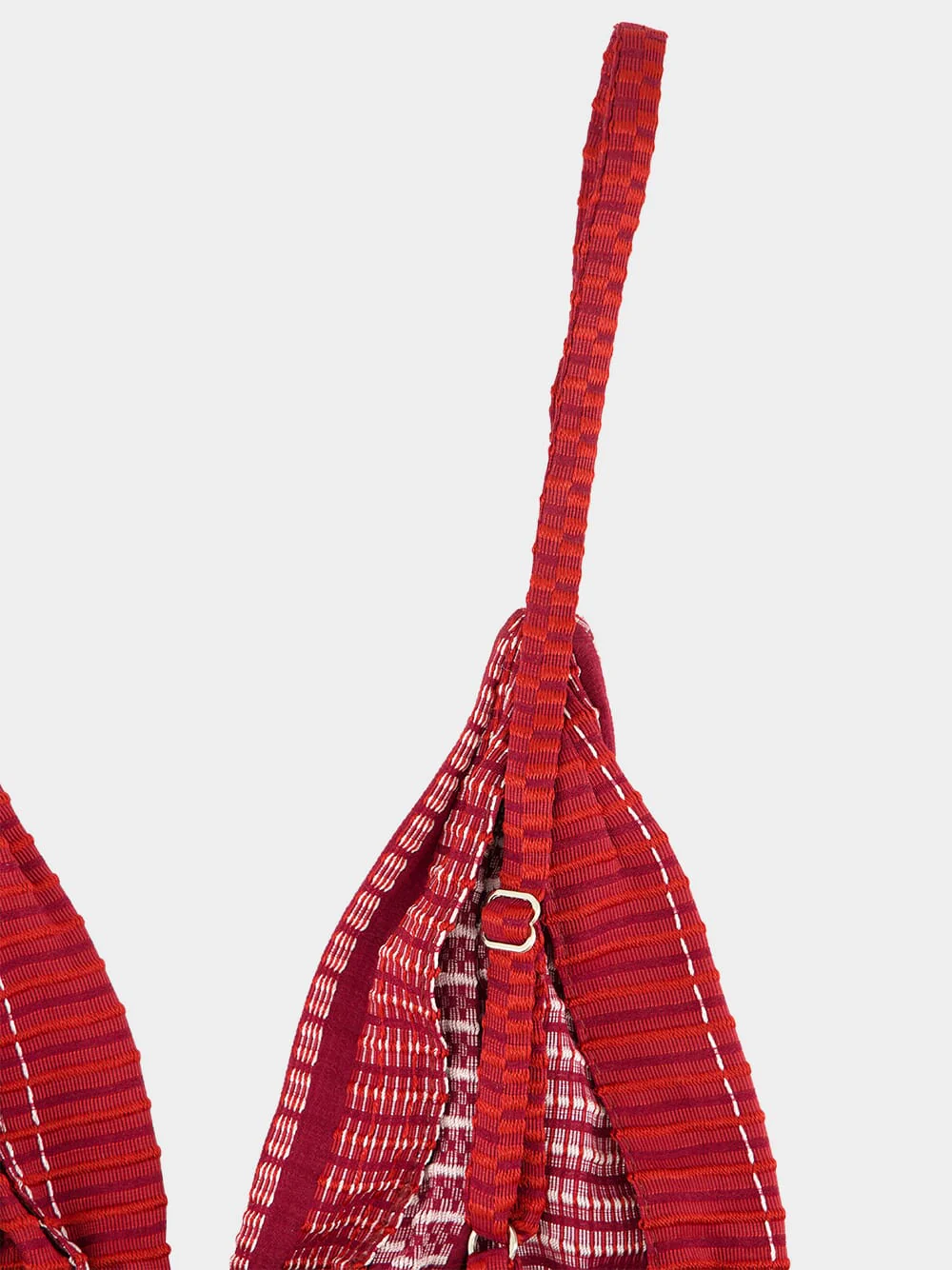 Burgundy Silk Aphrodite Bra - Image 4