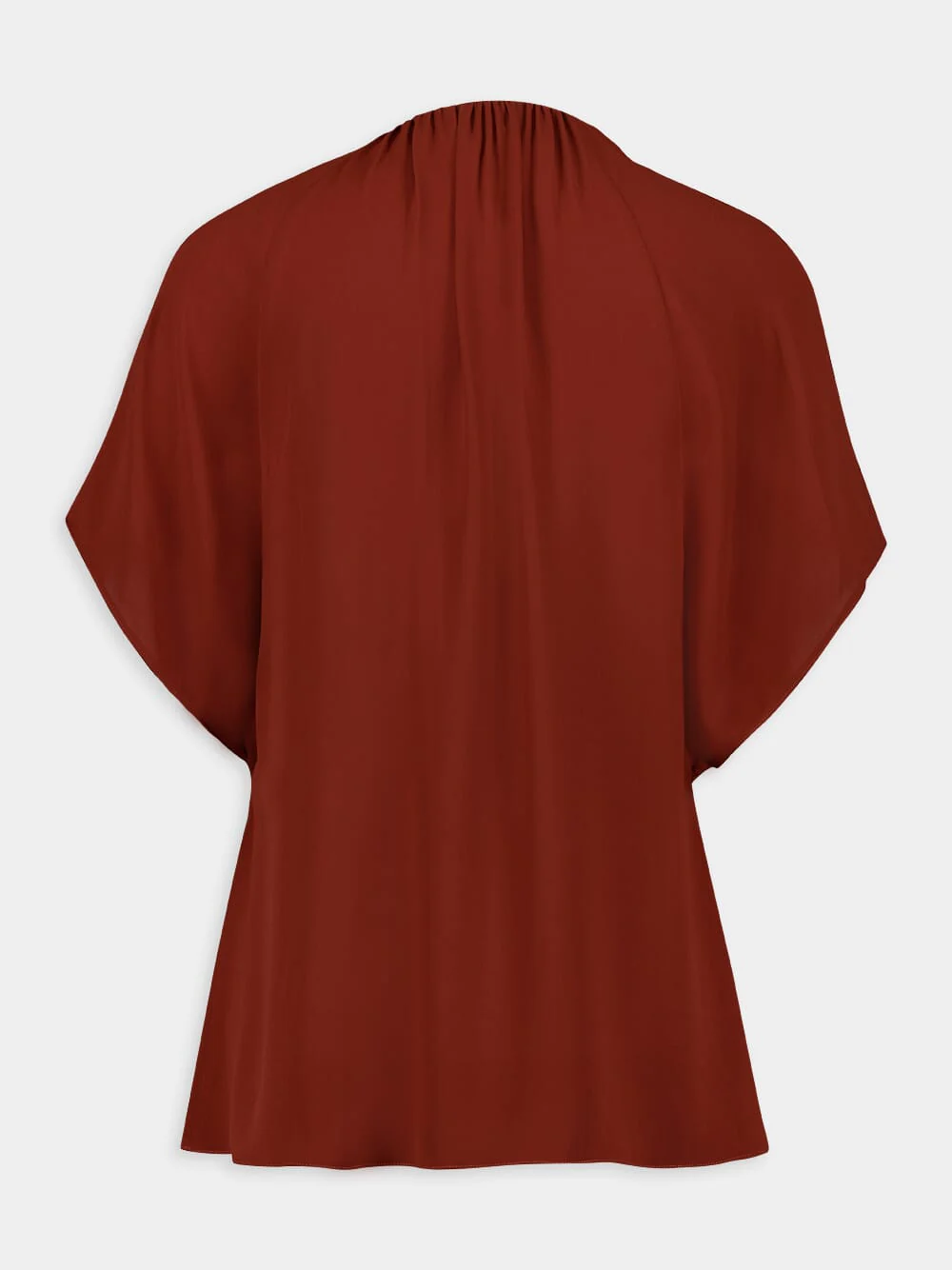 Azure Cape-Effect Blouse - Image 3