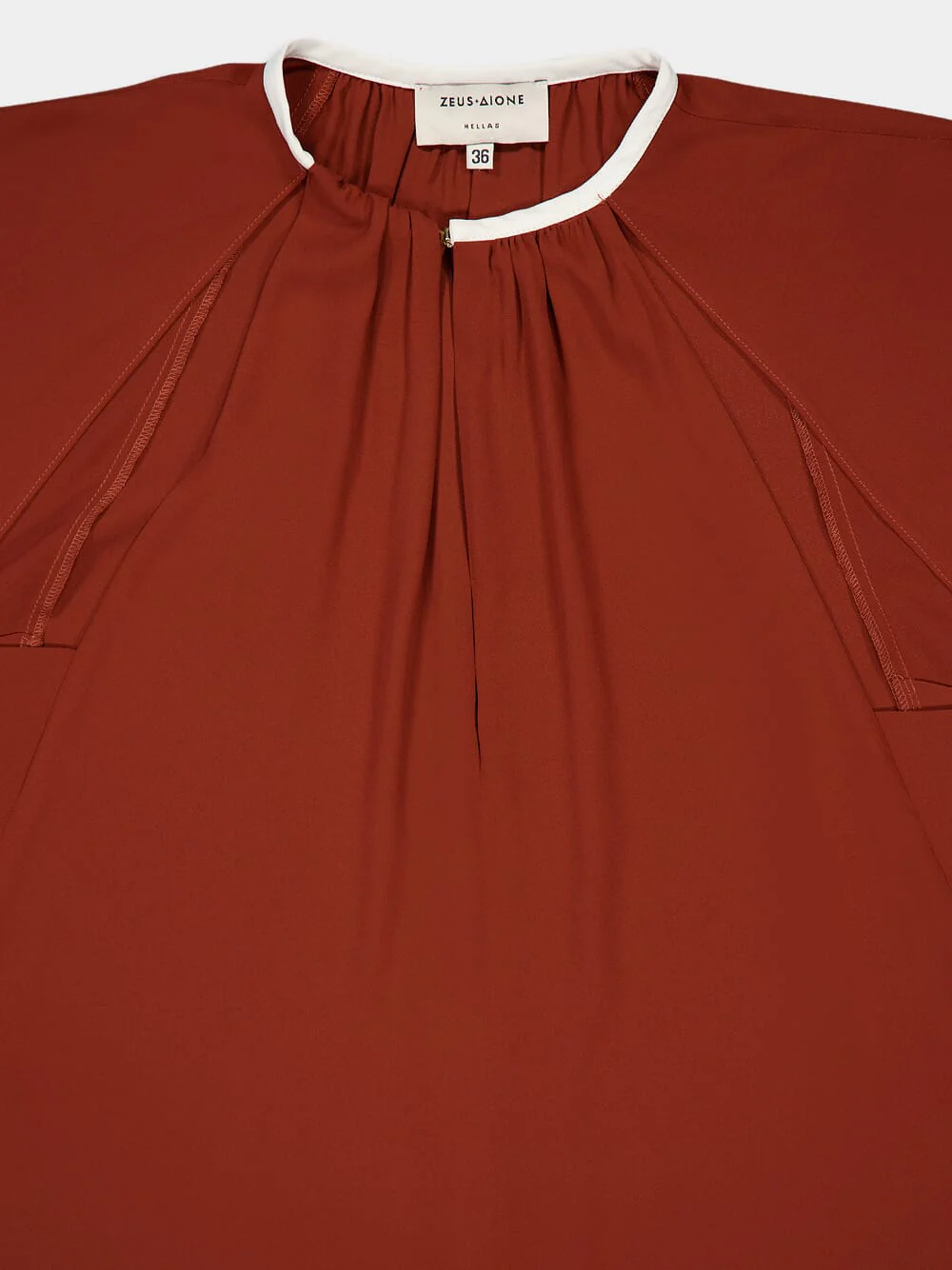 Azure Cape-Effect Blouse - Image 5