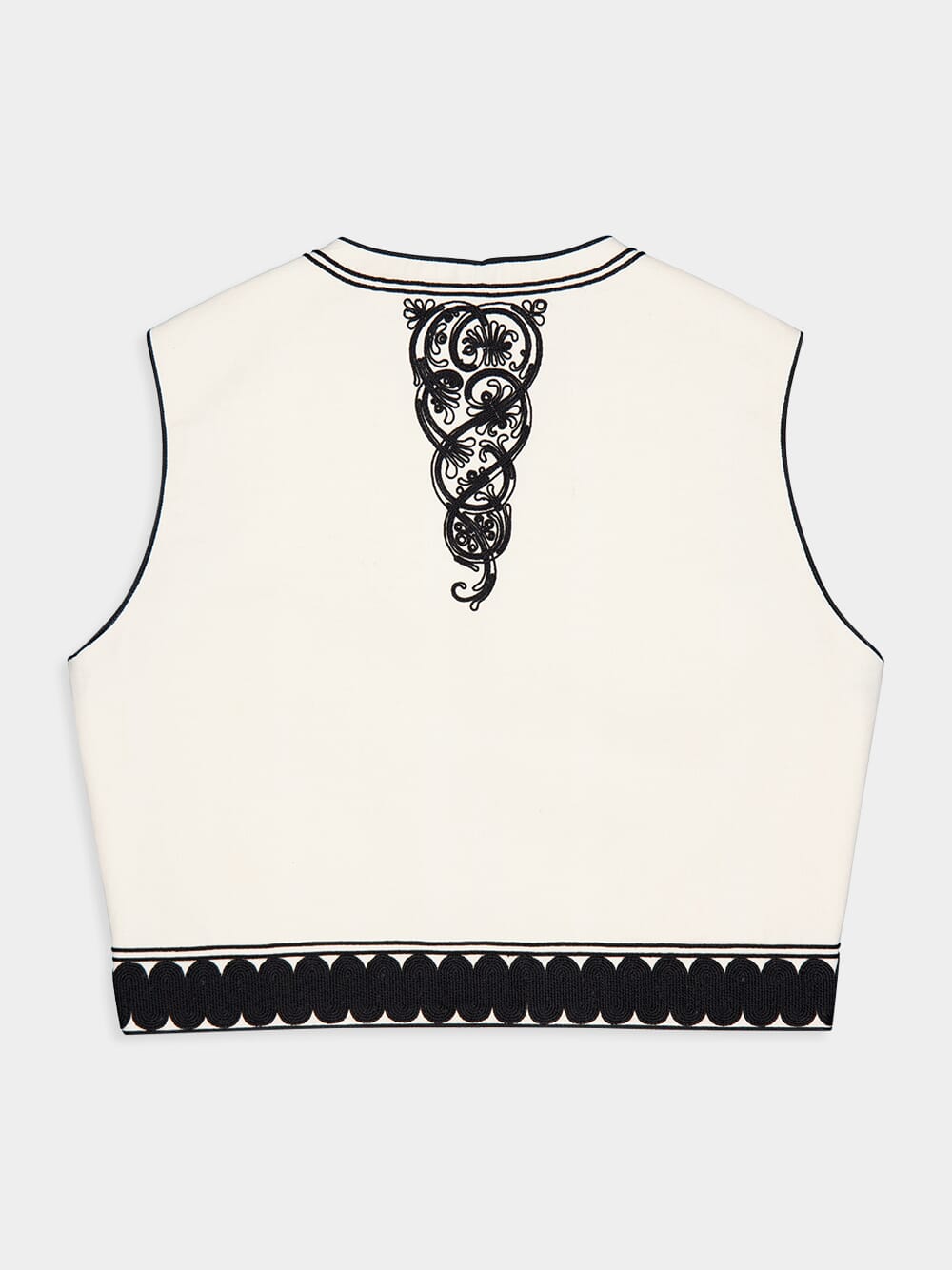 Embroidered Traditional Kymata Vest - Image 4