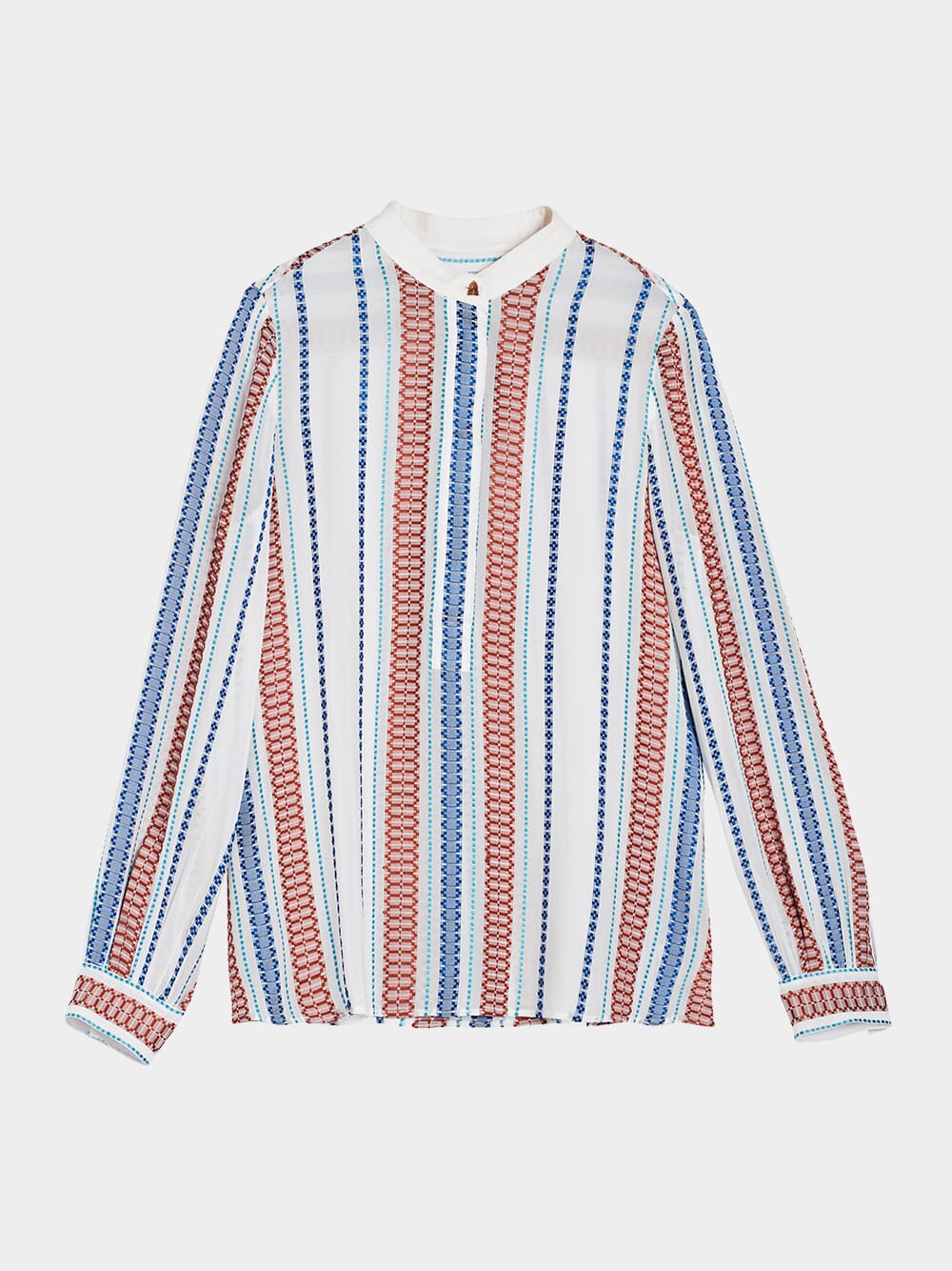 Hera Textured Silk Blouse - Image 2