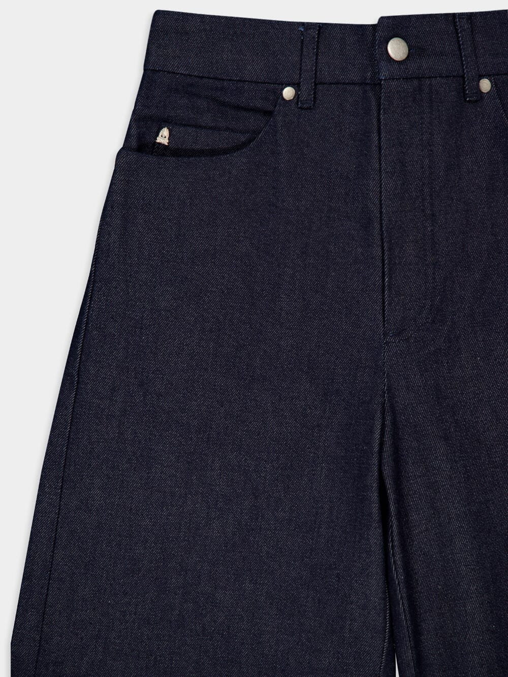 Uranus Embroidered High-Rise Flared Jeans - Image 5