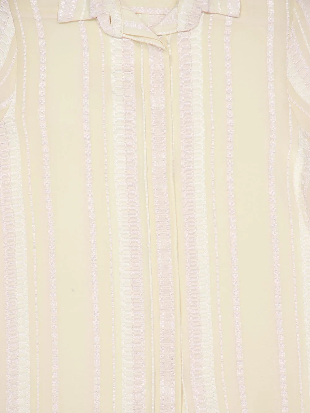 Cream Dione Textured Silk Shirt - Image 5