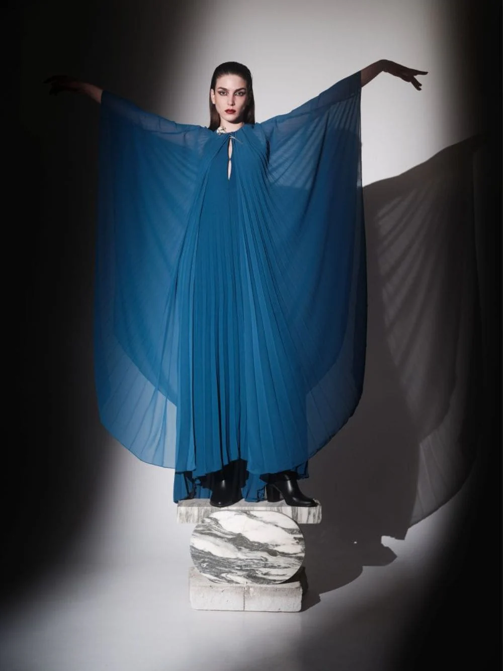 Elvira Cape Maxi Dress - Image 2