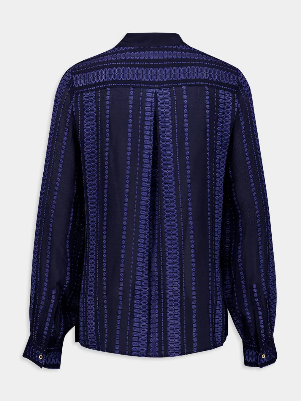Hera Blue Silk Blouse - Image 2
