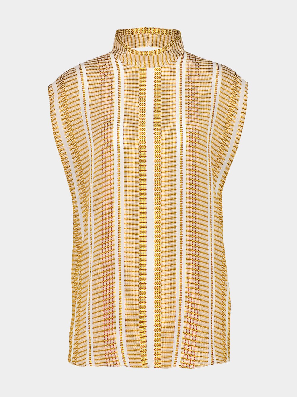 Ivory Sun Kymo Textured Silk Top