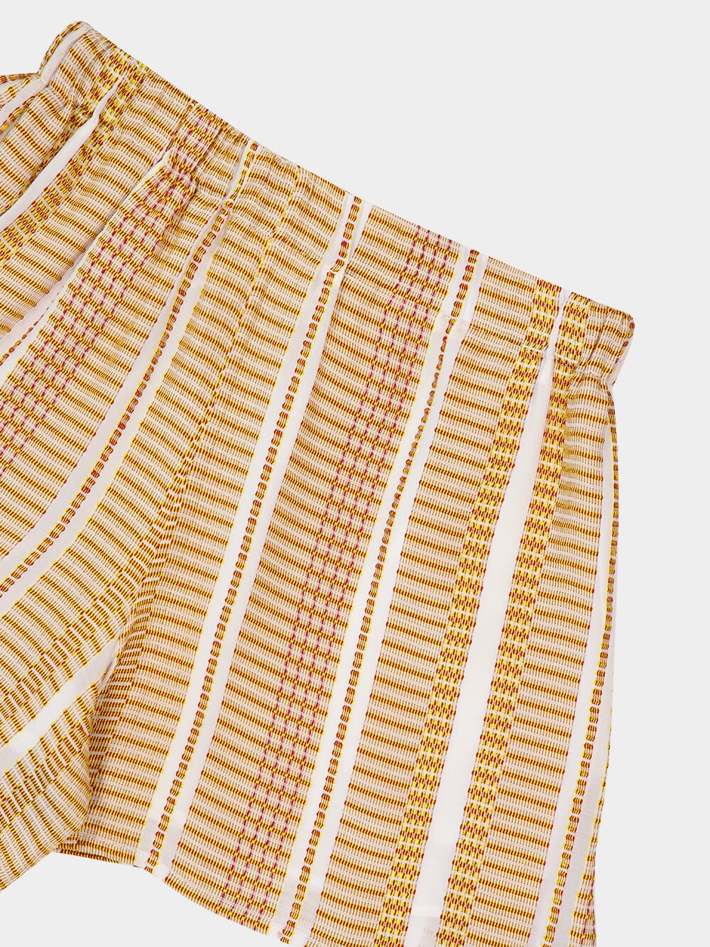 Ivory Sun Textured Silk Paxi Shorts - Image 4