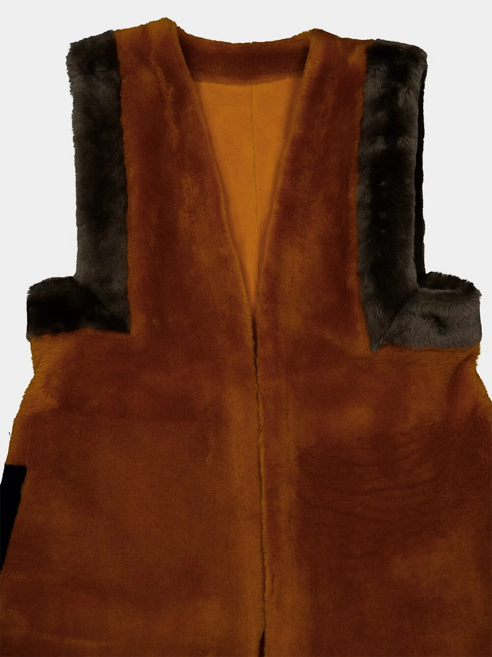 Kozoka Shearling Midi Gilet - Image 3