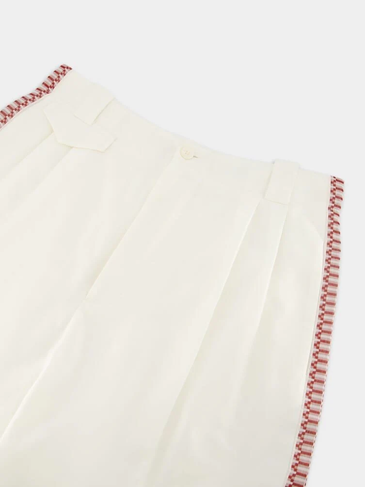 Troy Cropped Slim-Leg Trousers - Image 4