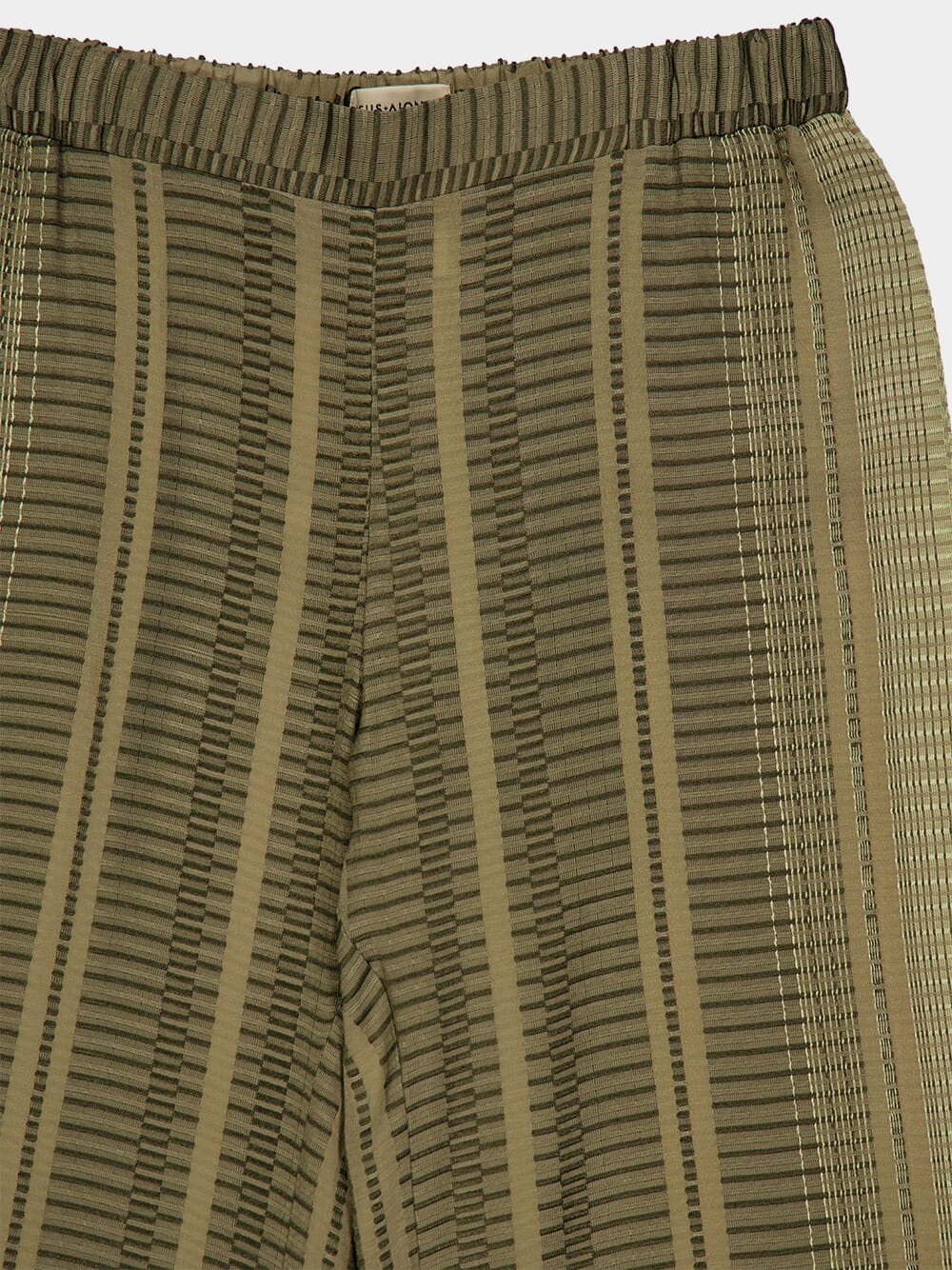 Sage Alcestes Loose Textured-Silk Trousers - Image 3