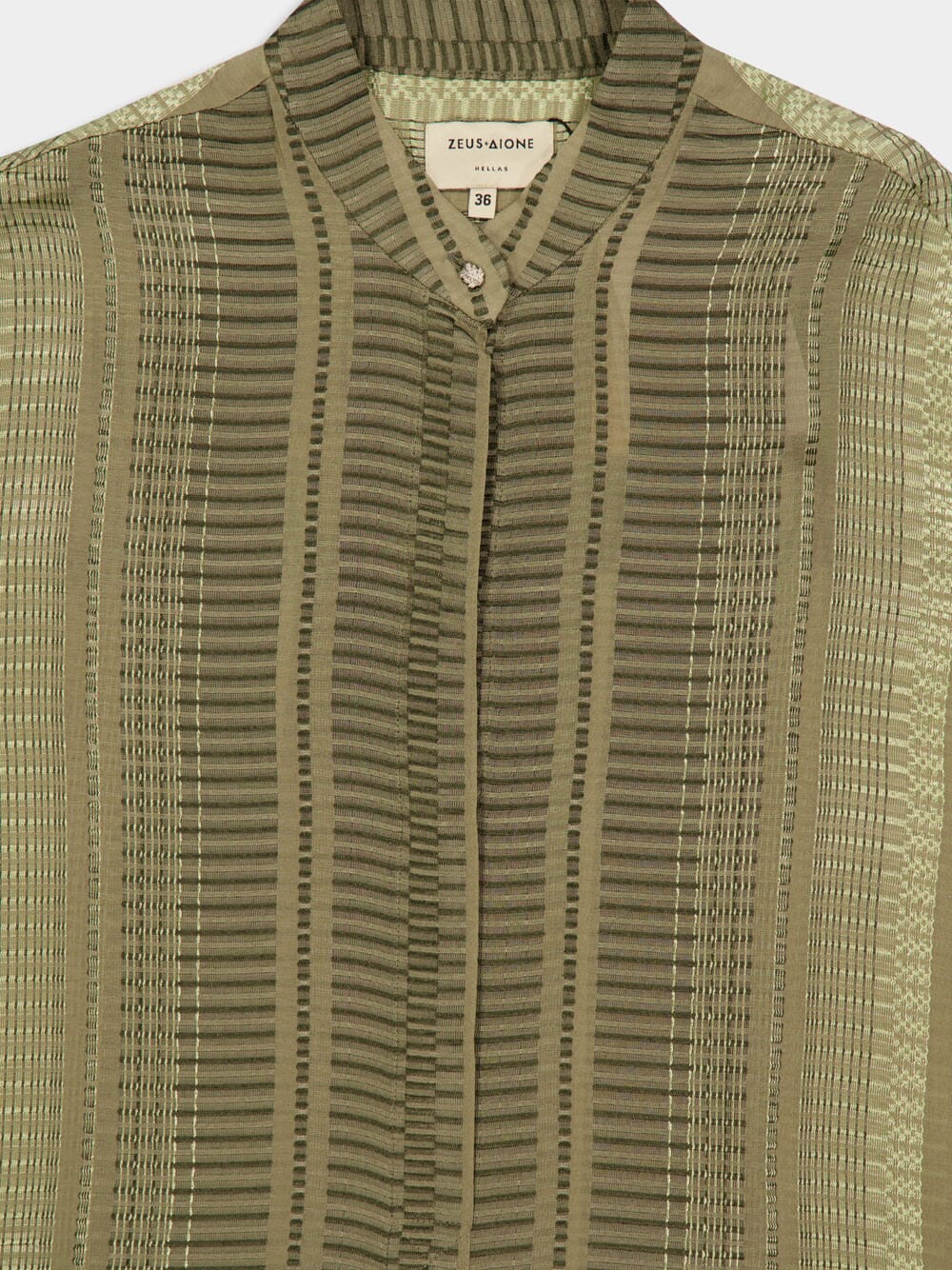 Sage Maira Loose Textured Silk Dress - Image 5