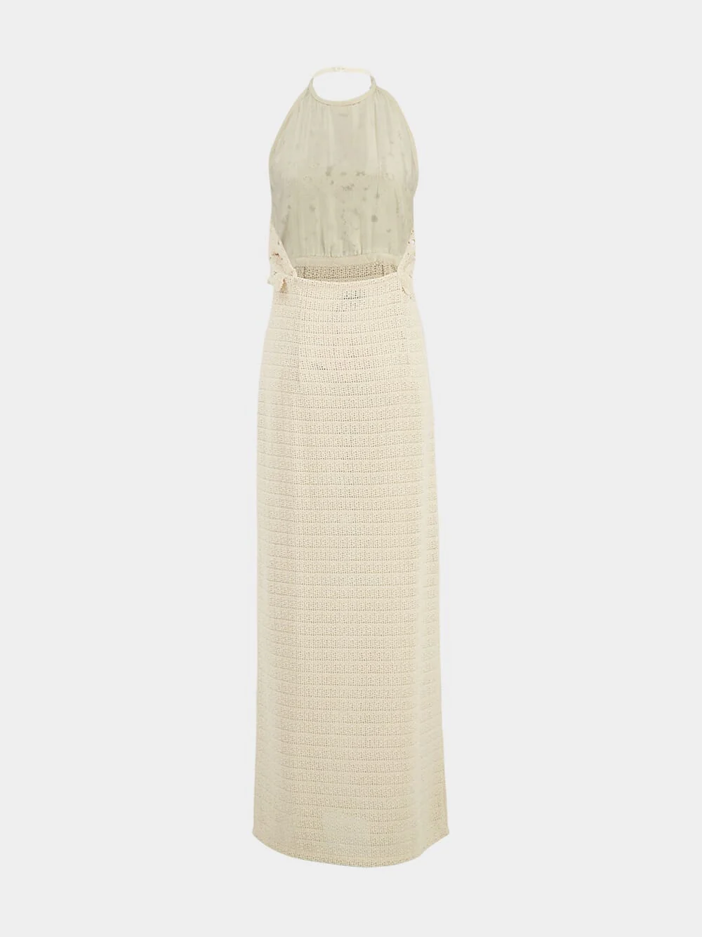 Serica Maxi Crochet Halterneck Dress - Image 4