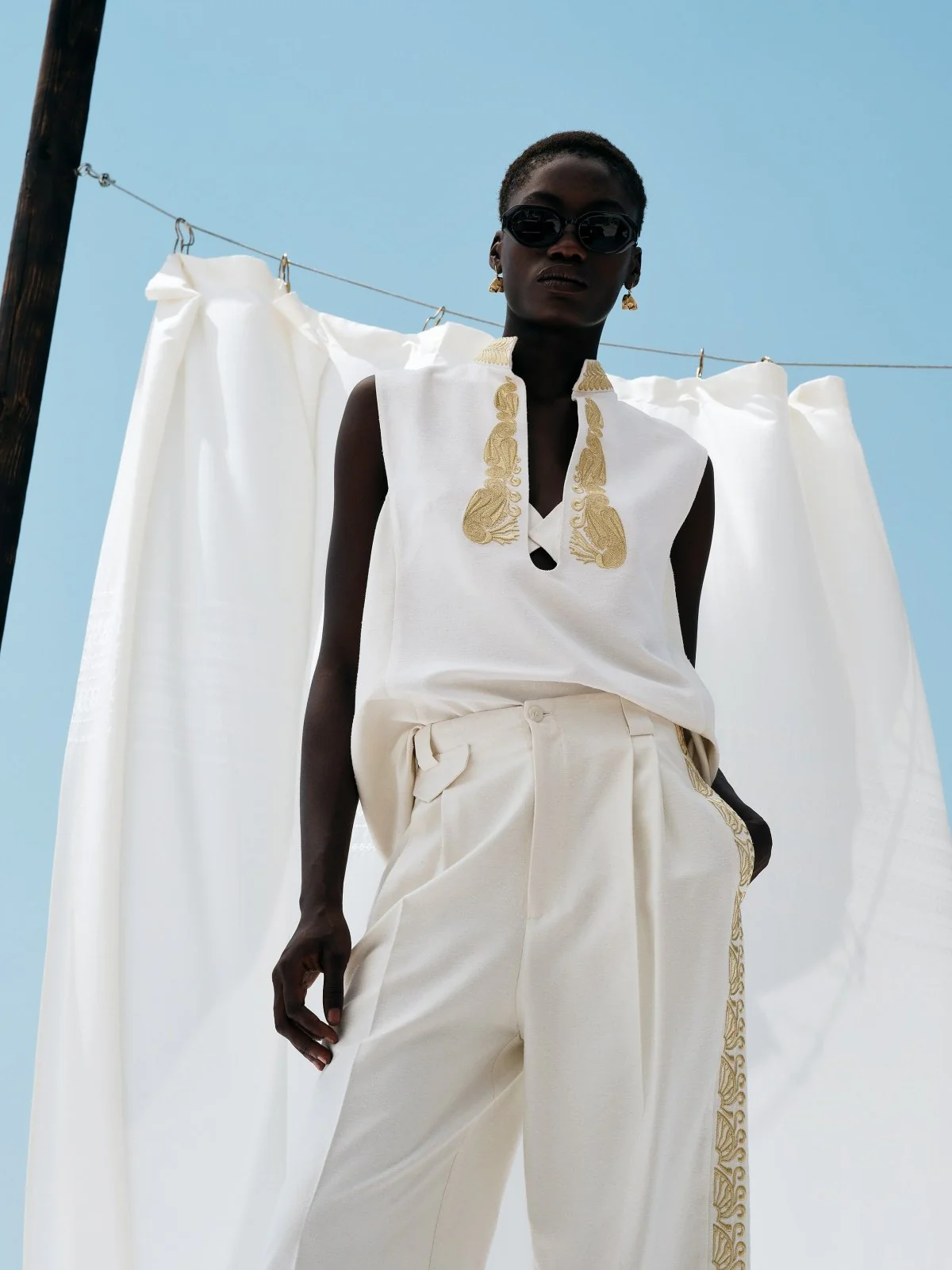 Sleeveless Silk Top - Image 2
