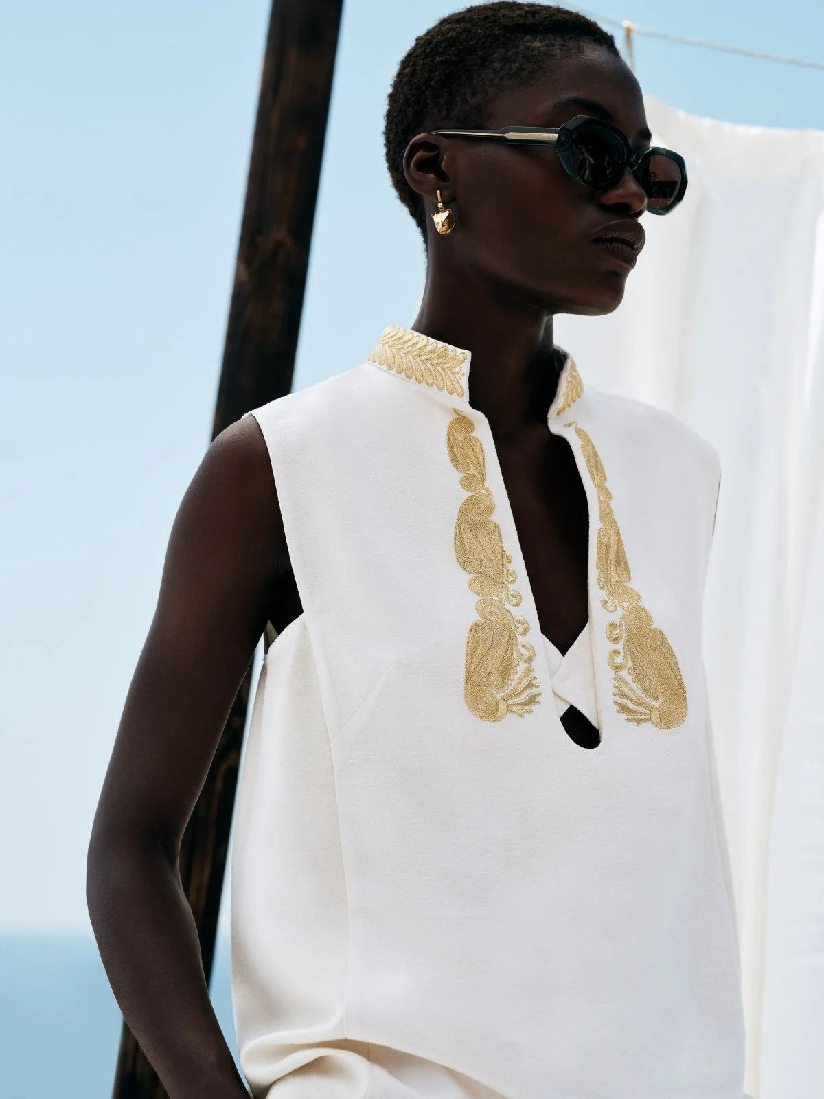 Sleeveless Silk Top - Image 4