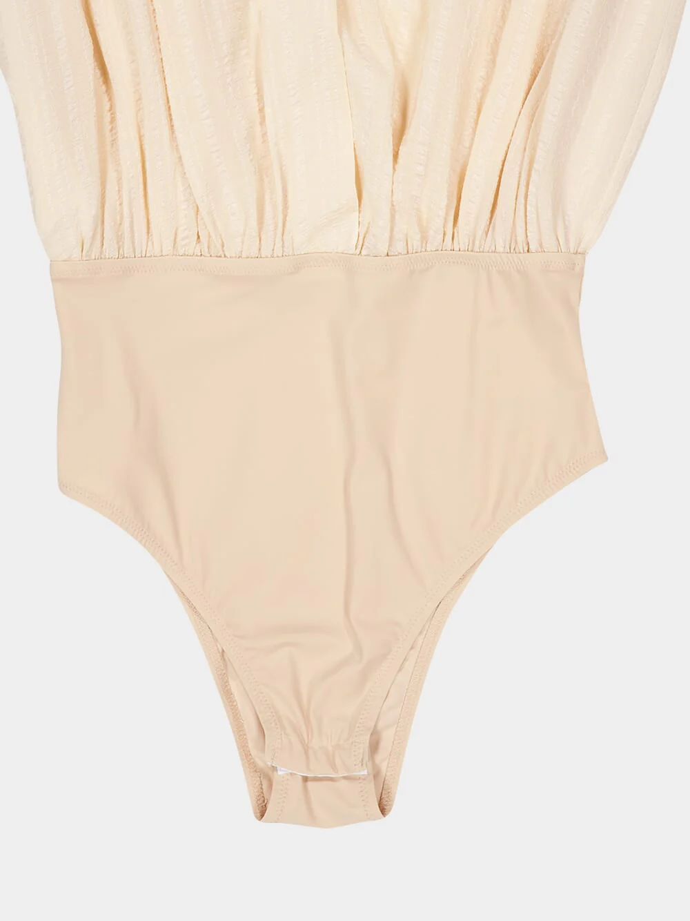 Voidra Textured Bodysuit in Beige - Image 6