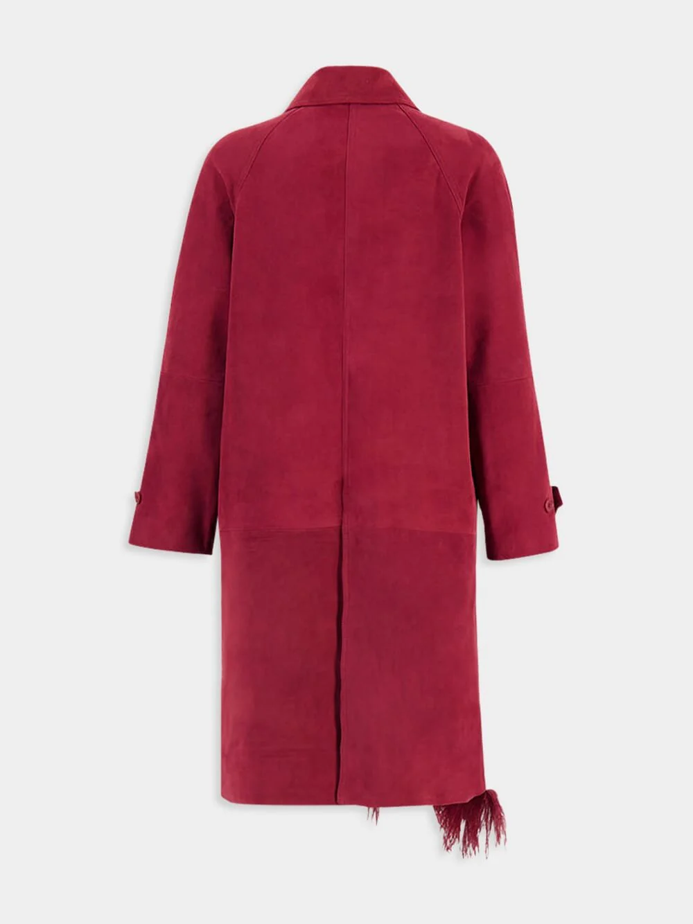 Zeus Suede Trench With Embellished Feathers - Image 3