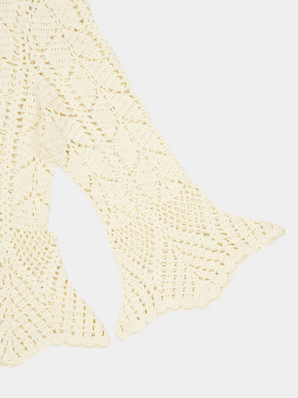 Awaken Cream Lace Crochet Peplum Top - Image 6