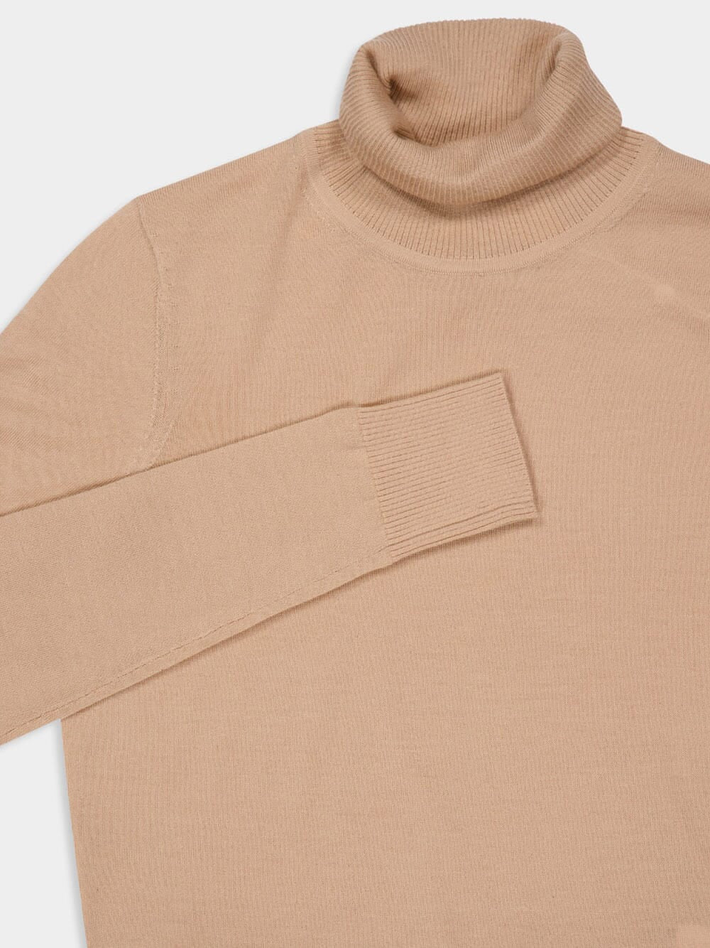 Biscuit Cashmere Turtleneck Sweater - Image 3