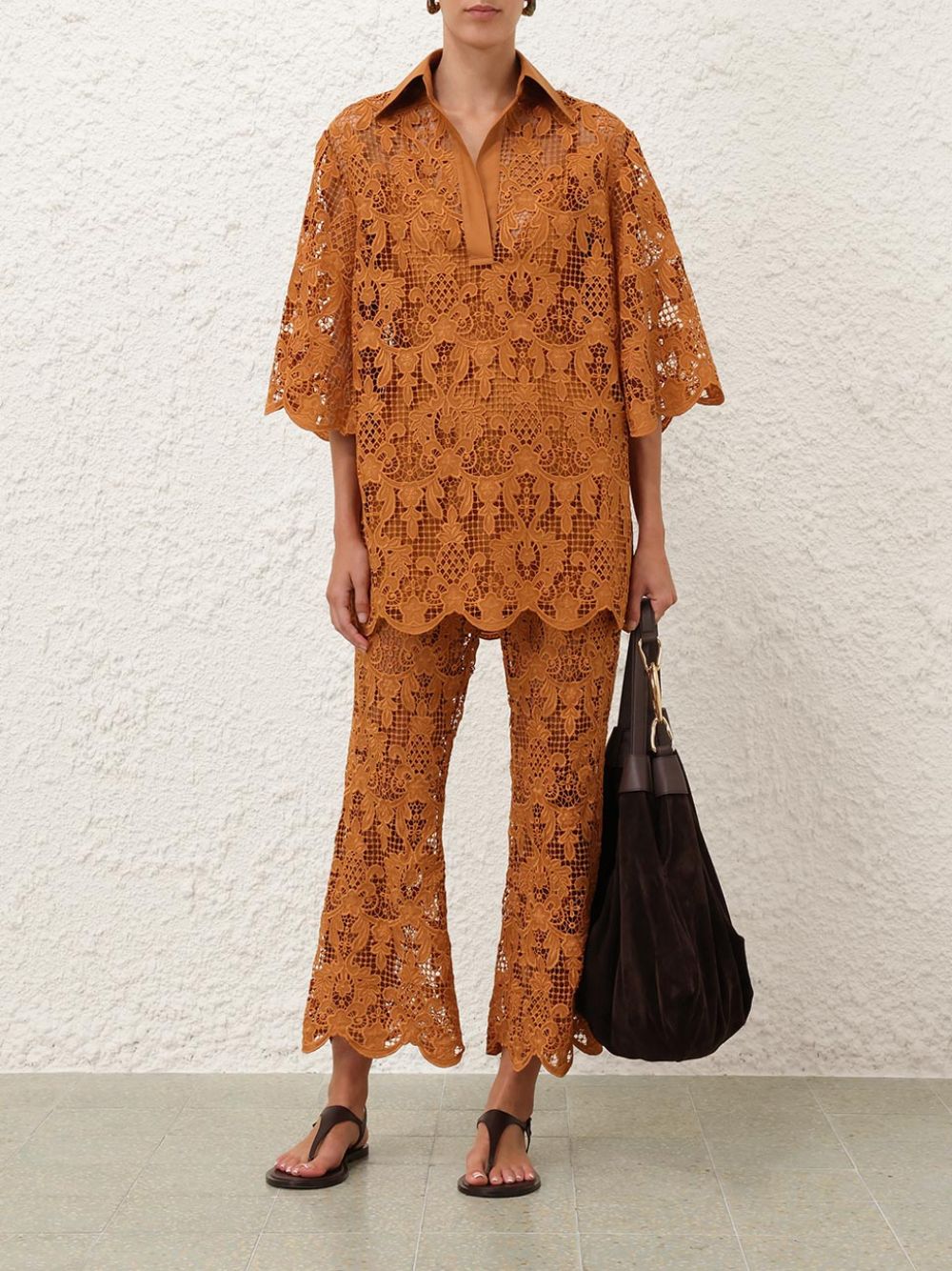 Biscuit Coco Lace Flare Pant