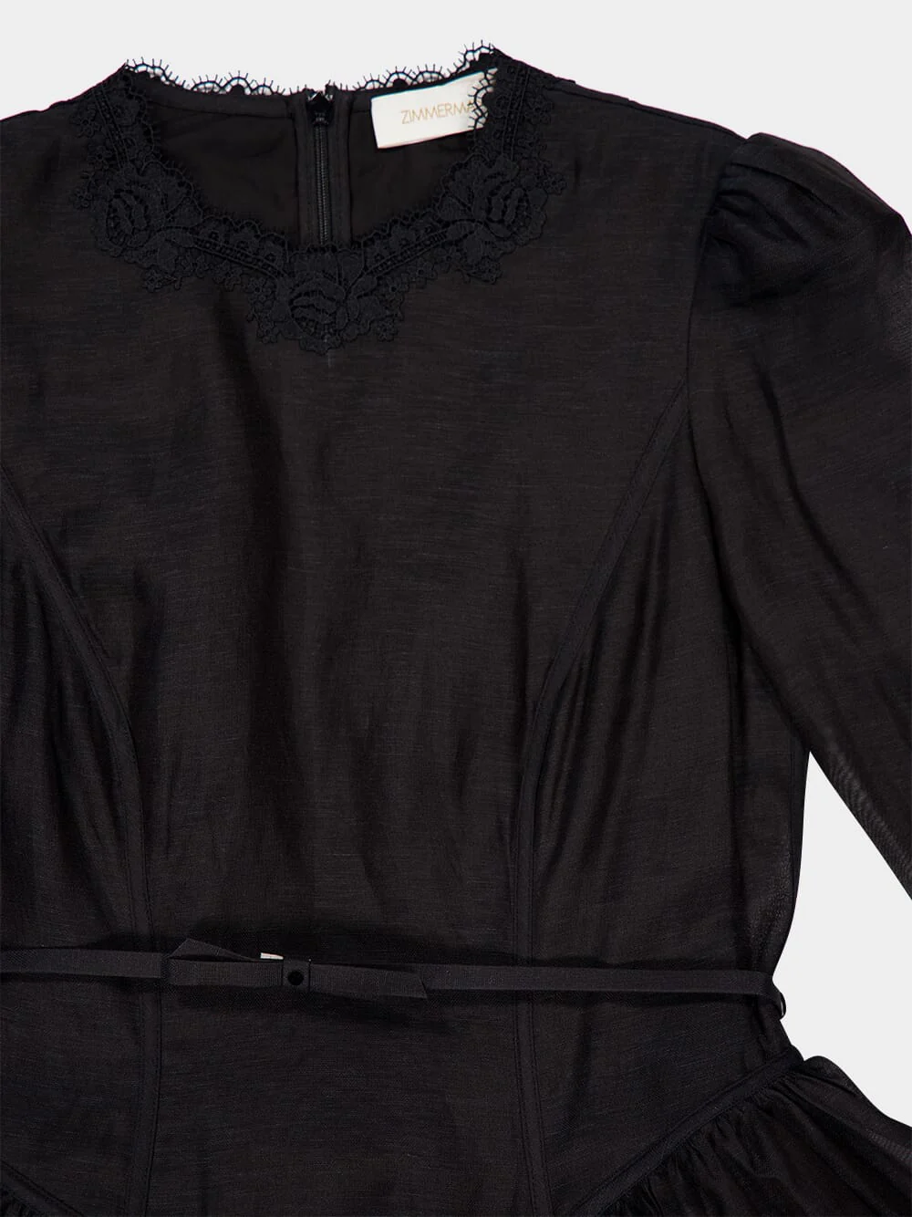 Black Hypnotic Lace Mini Dress - Image 5