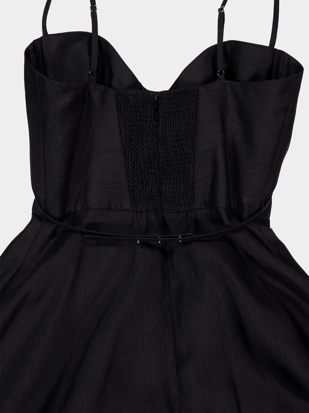 Black Luna Structured Midi Dress - Image 6