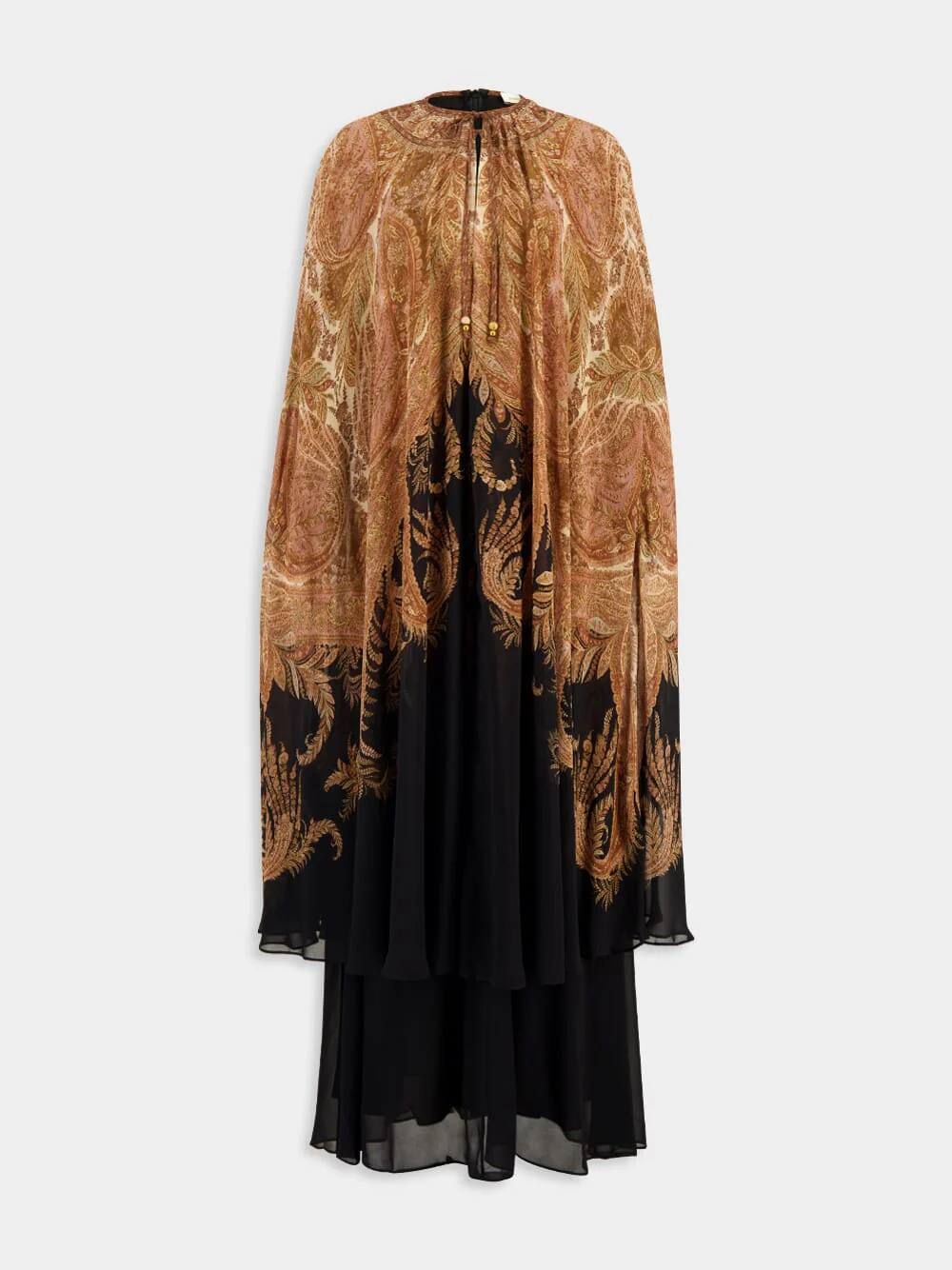 Black Paisley Hypnotic Maxi Dress - Image 2