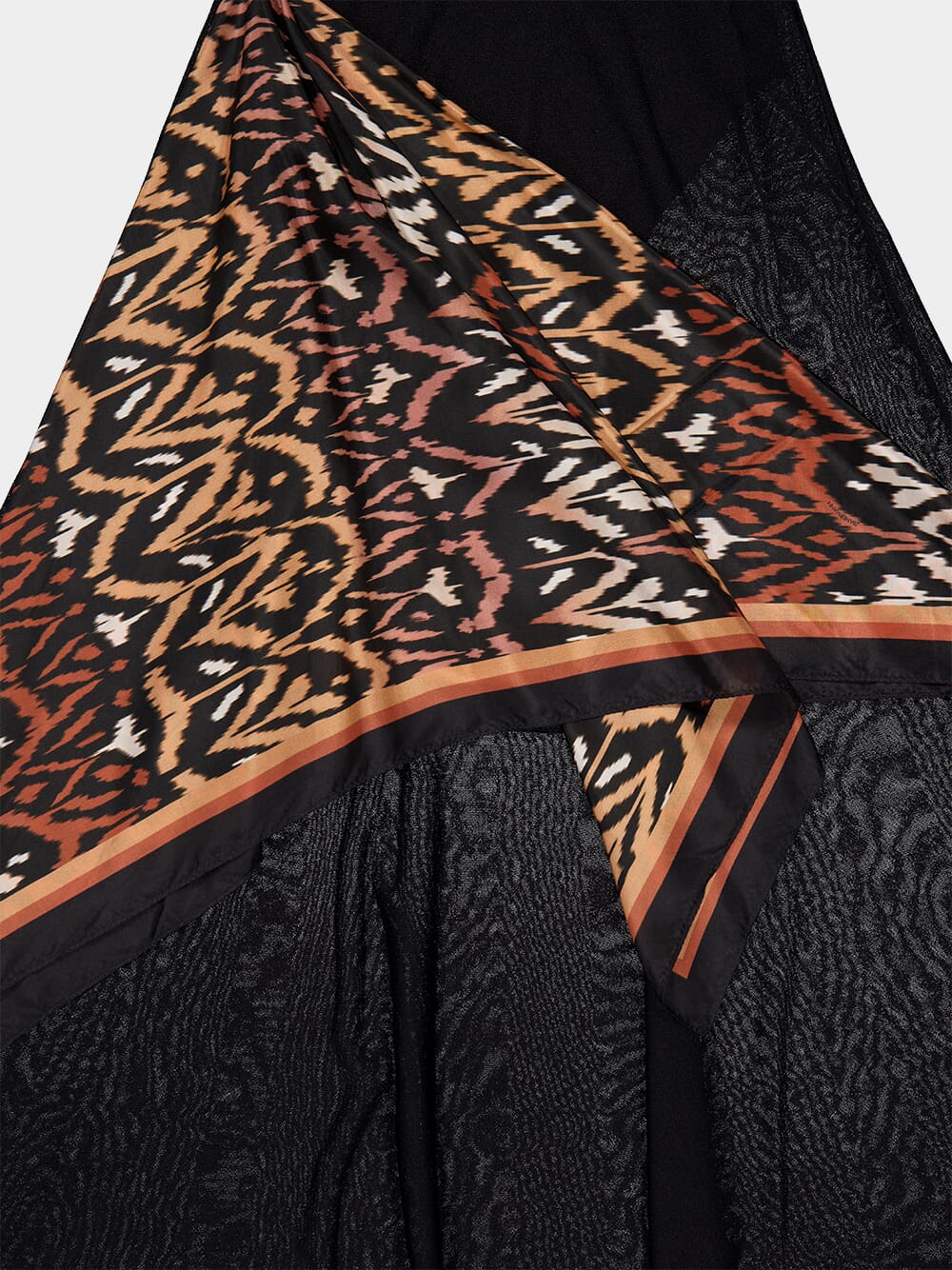 Black Print Aster Scarf Maxi Dress - Image 7