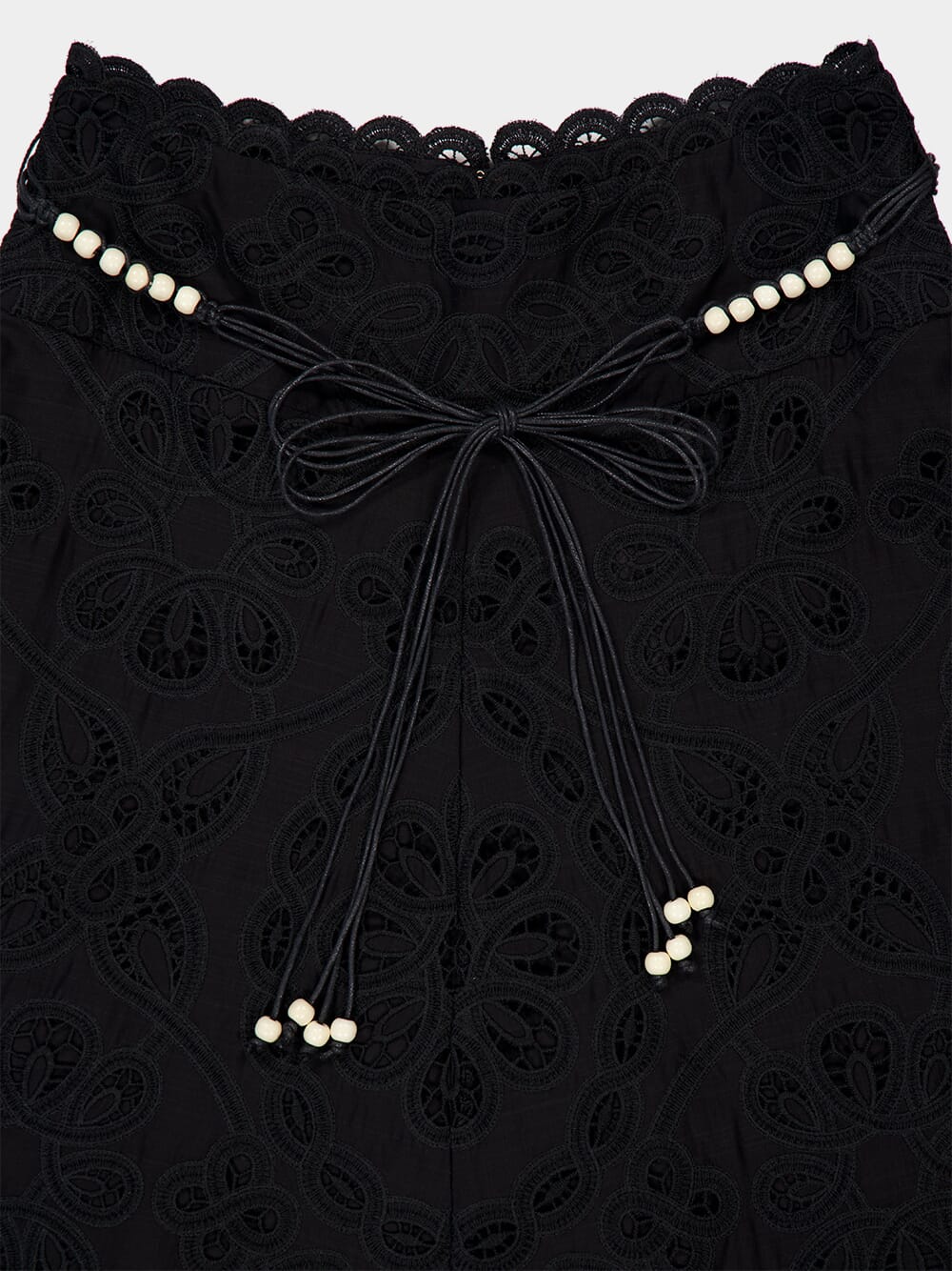Black Rhiannon Embroidered Midi Skirt - Image 5