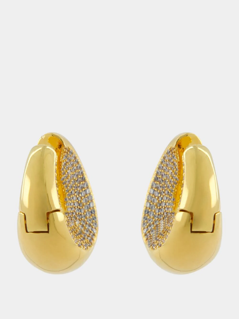 Carved Pave Hoops - Image 2